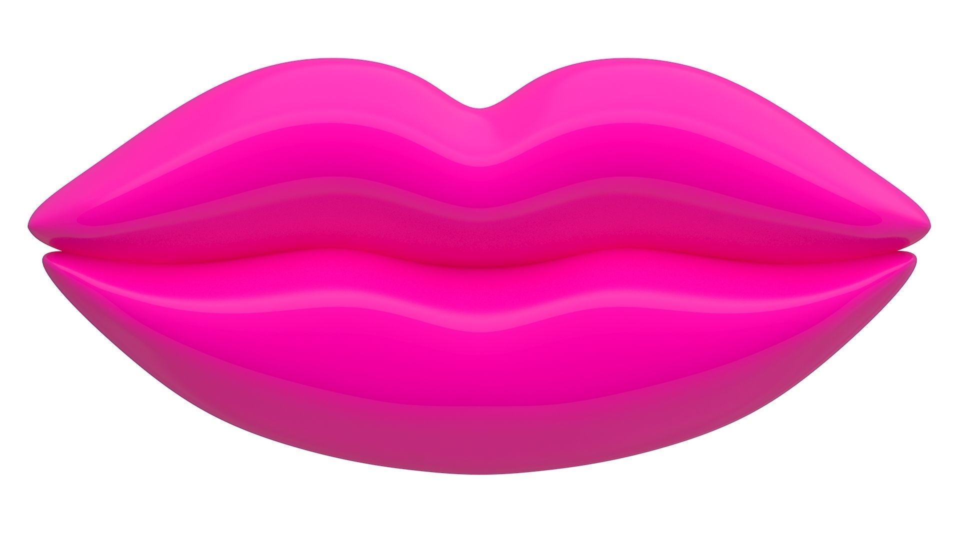 Lips Icon Collection 3D model_10