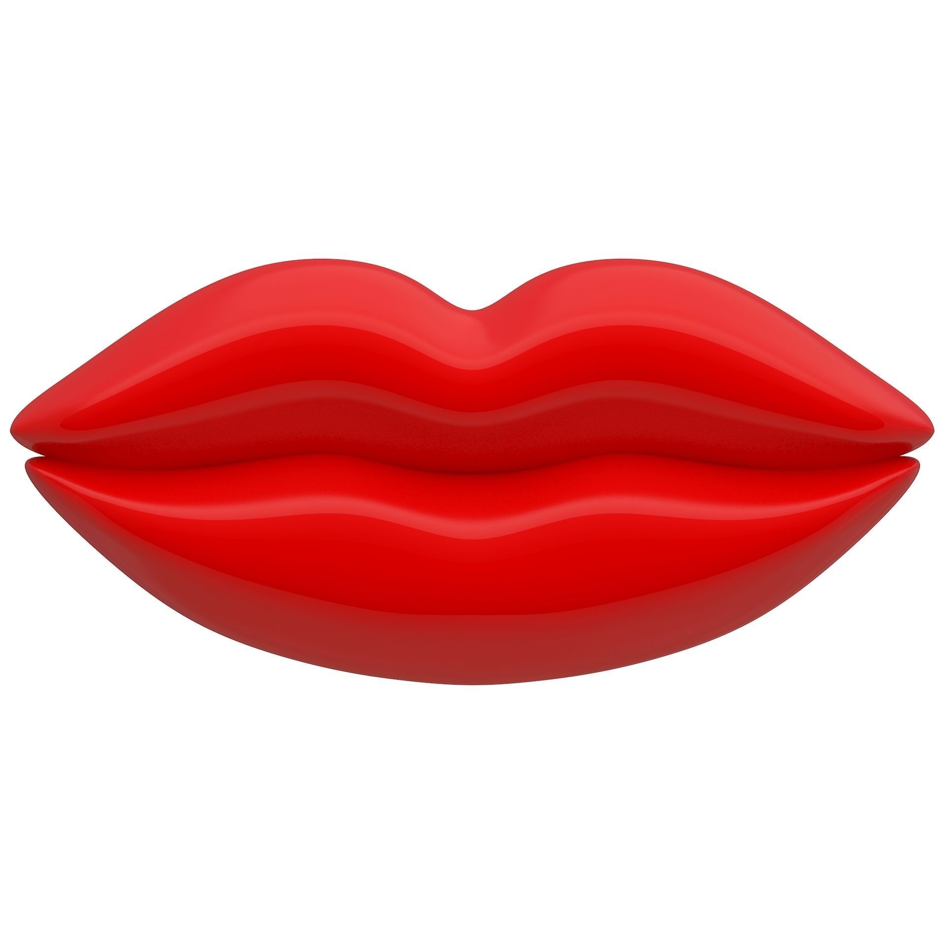 Lips Icon Collection 3D model_1