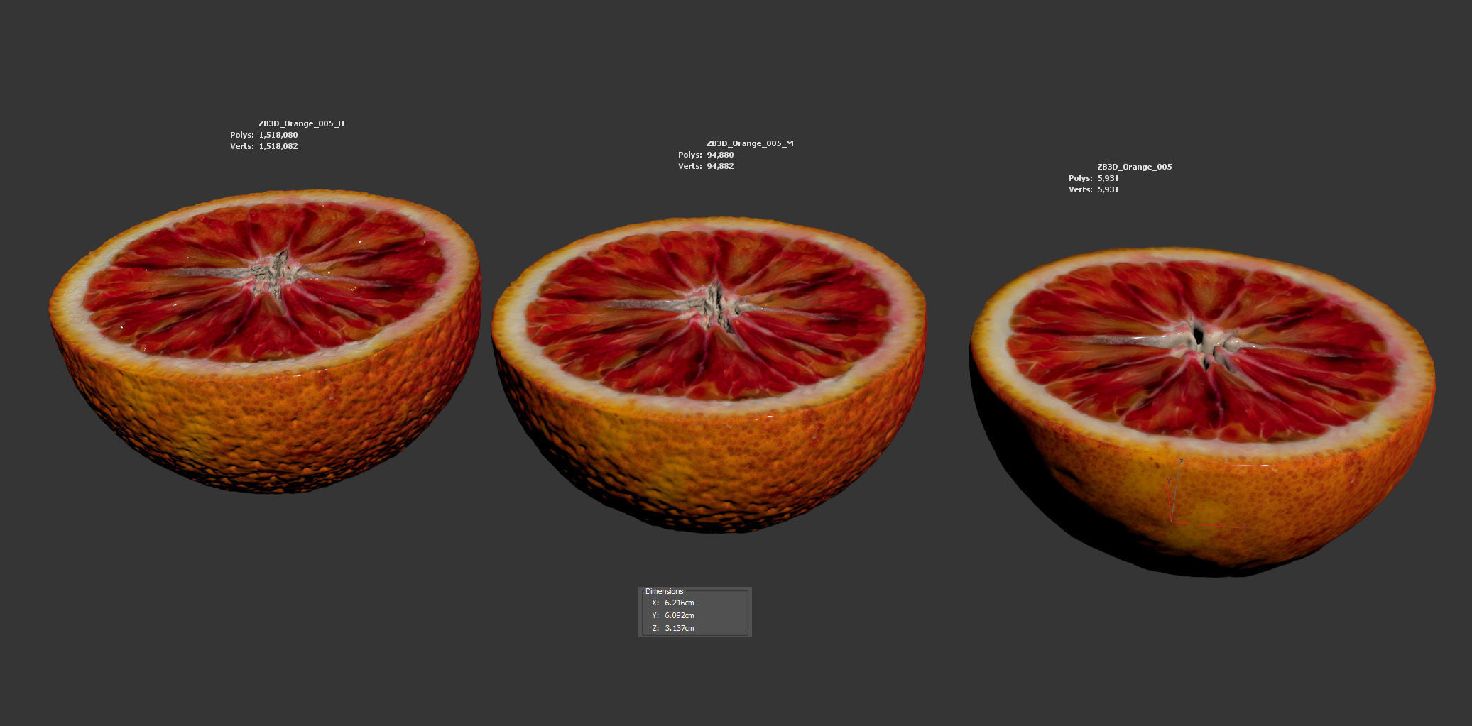 Orange 3D model_5