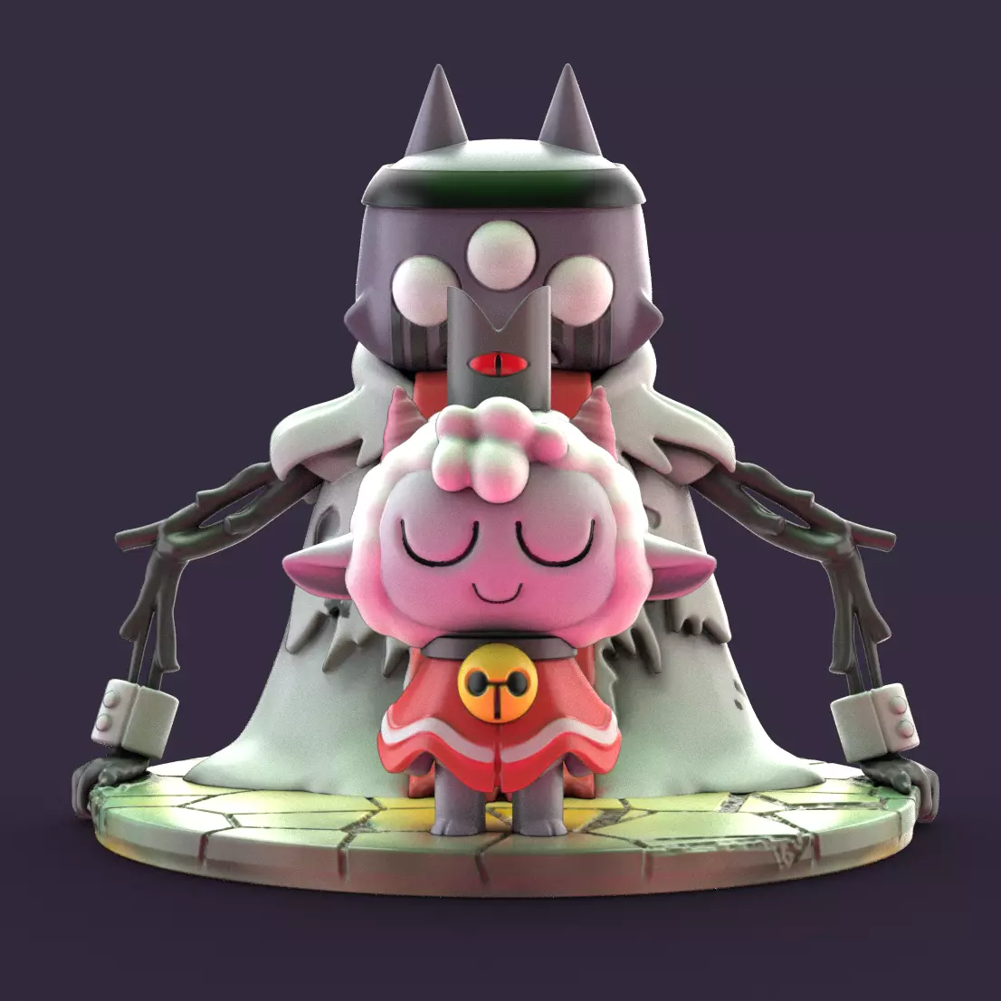 THE ONE WHO WAITS cult of the lamb 3D print model_0