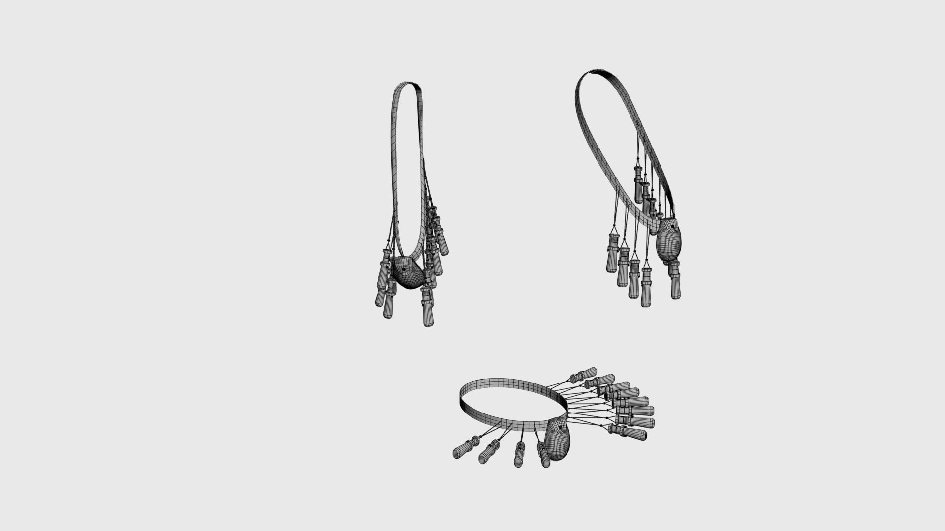 16th century Harquebusier equipment 3D Model Collection_6