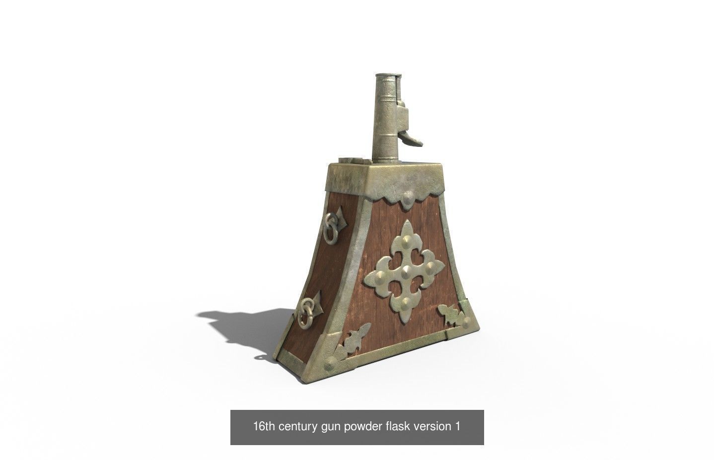 16th century Harquebusier equipment 3D Model Collection_8