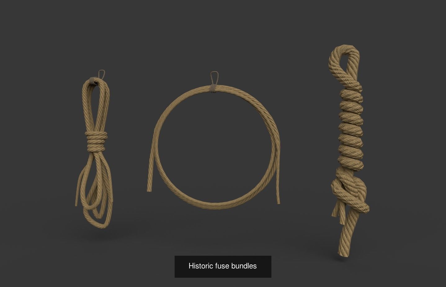 16th century Harquebusier equipment 3D Model Collection_12