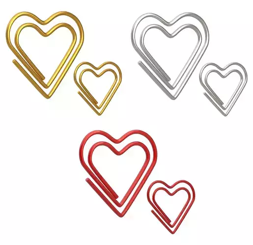 Paper Clip Heart Shape Collection