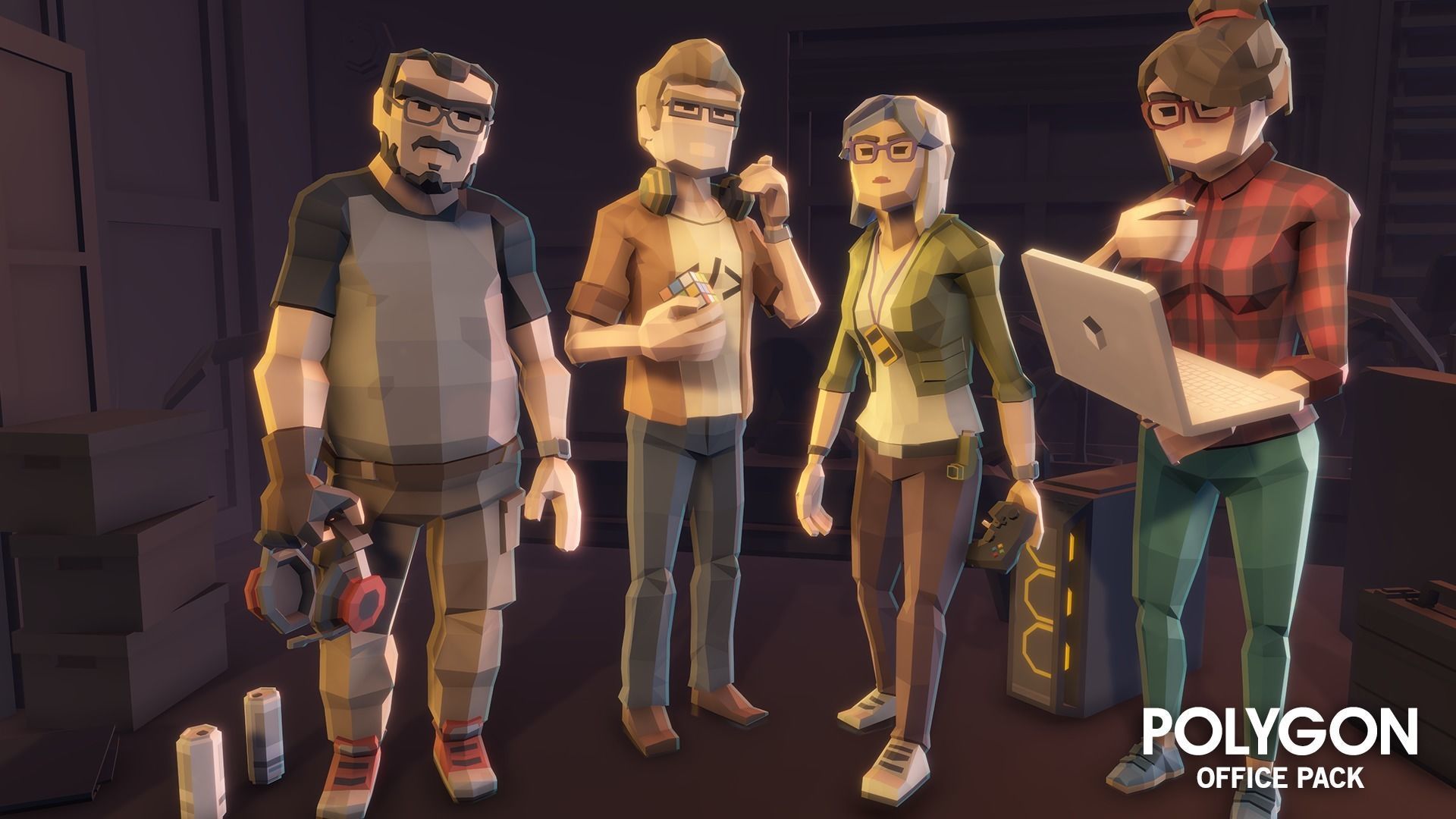 POLYGON - Office Low-poly 3D model_15