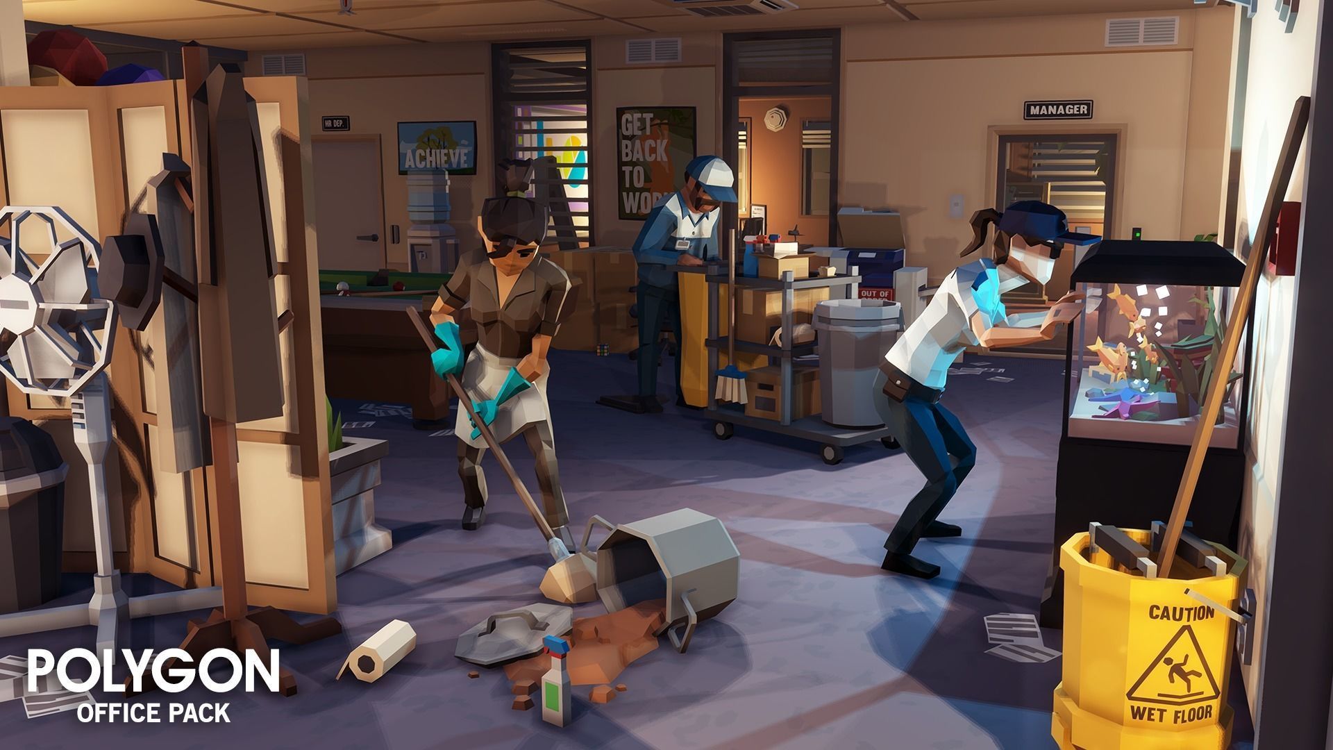 POLYGON - Office Low-poly 3D model_8