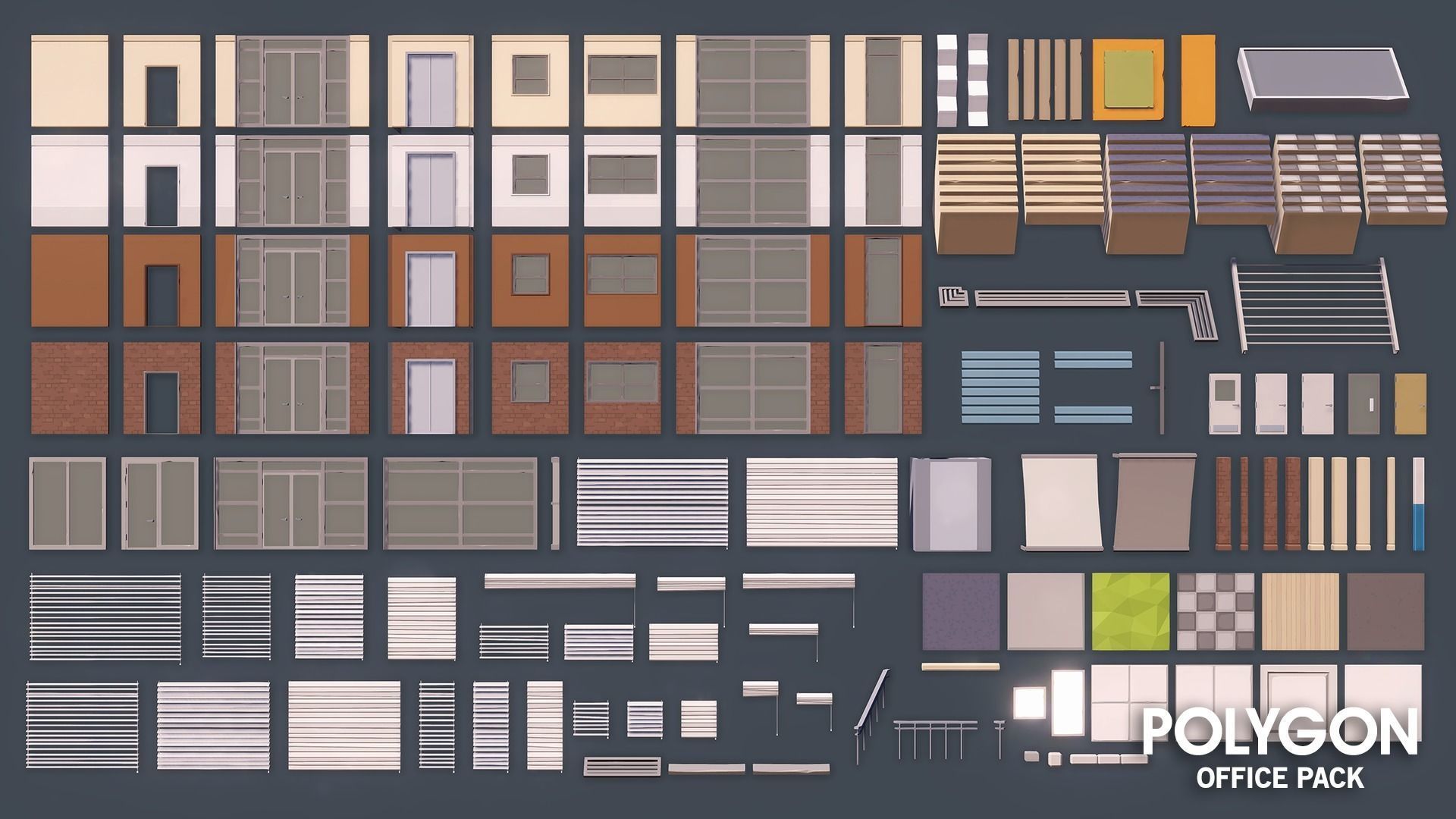 POLYGON - Office Low-poly 3D model_20