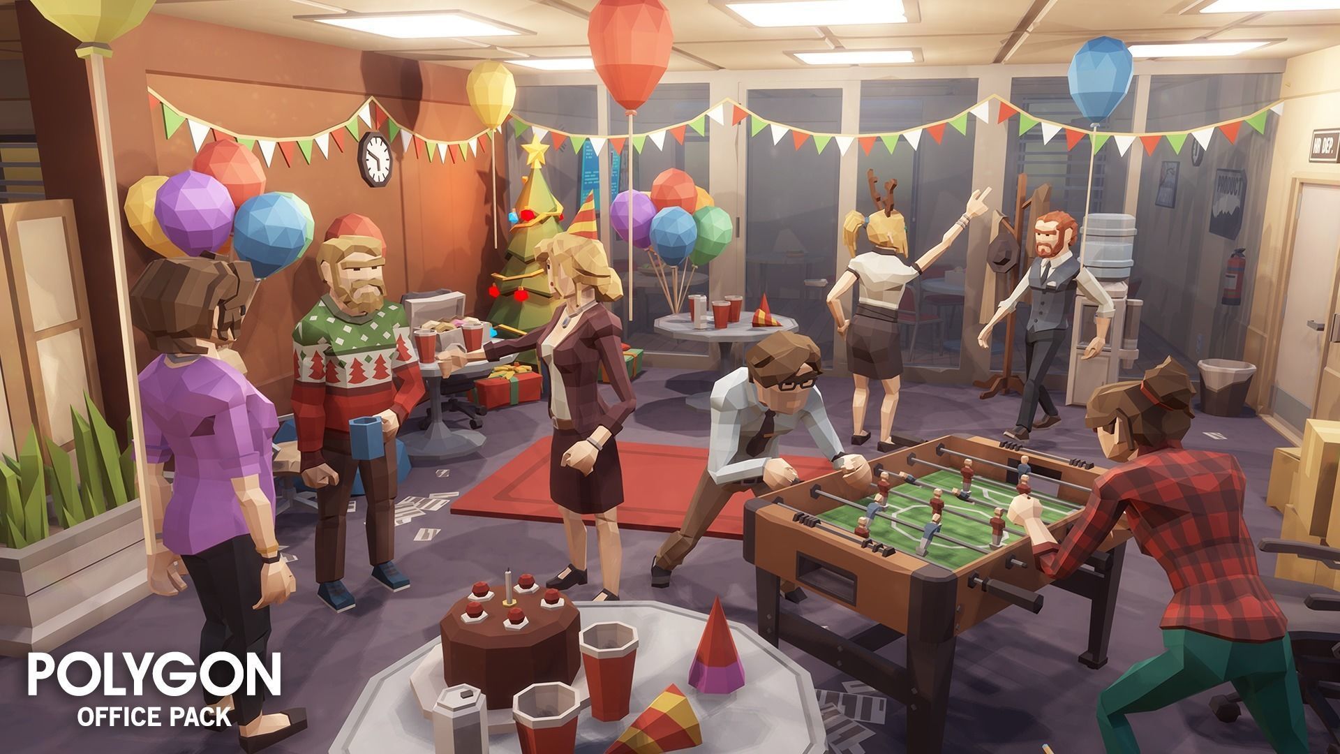 POLYGON - Office Low-poly 3D model_4