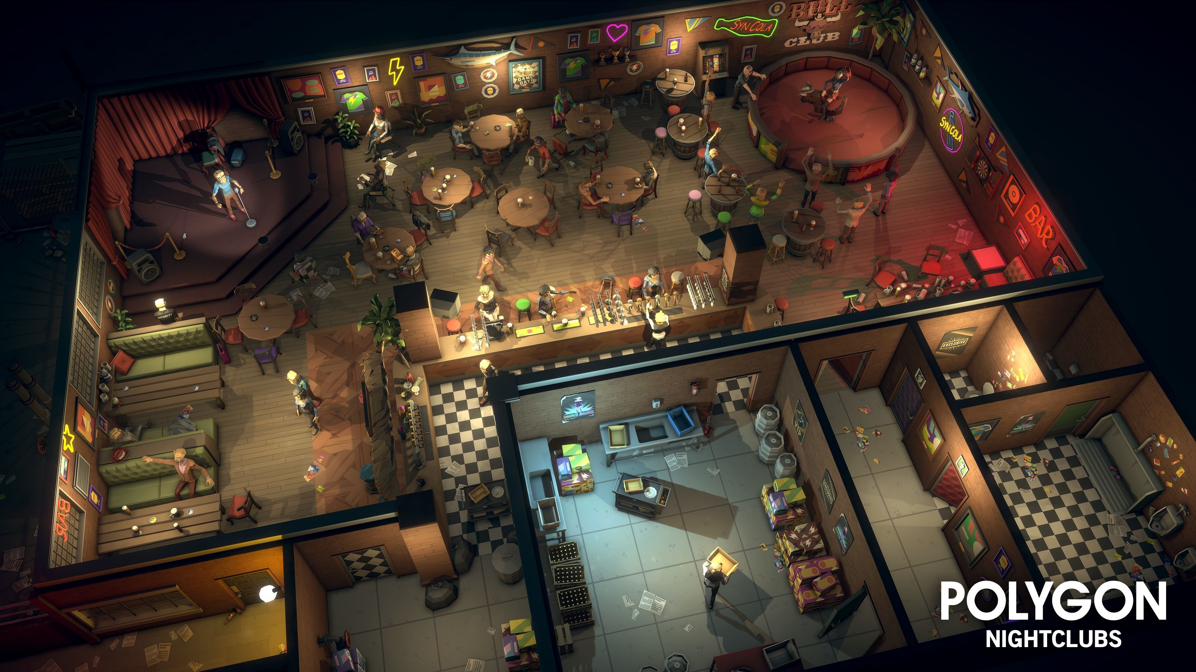 POLYGON - Nightclubs Low-poly 3D model_23