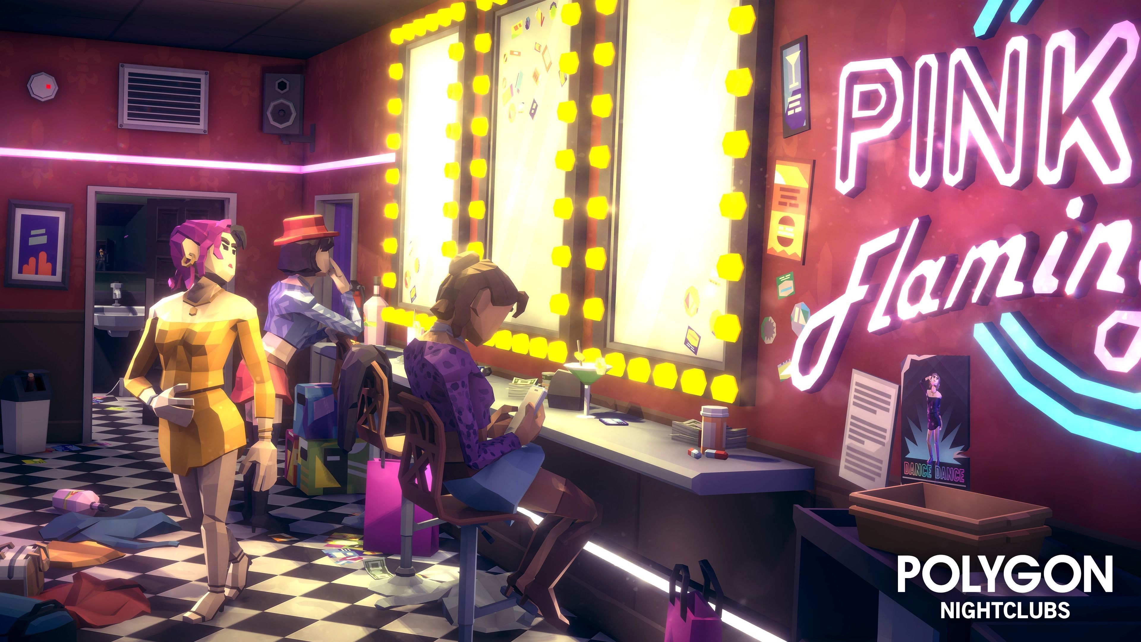 POLYGON - Nightclubs Low-poly 3D model_8