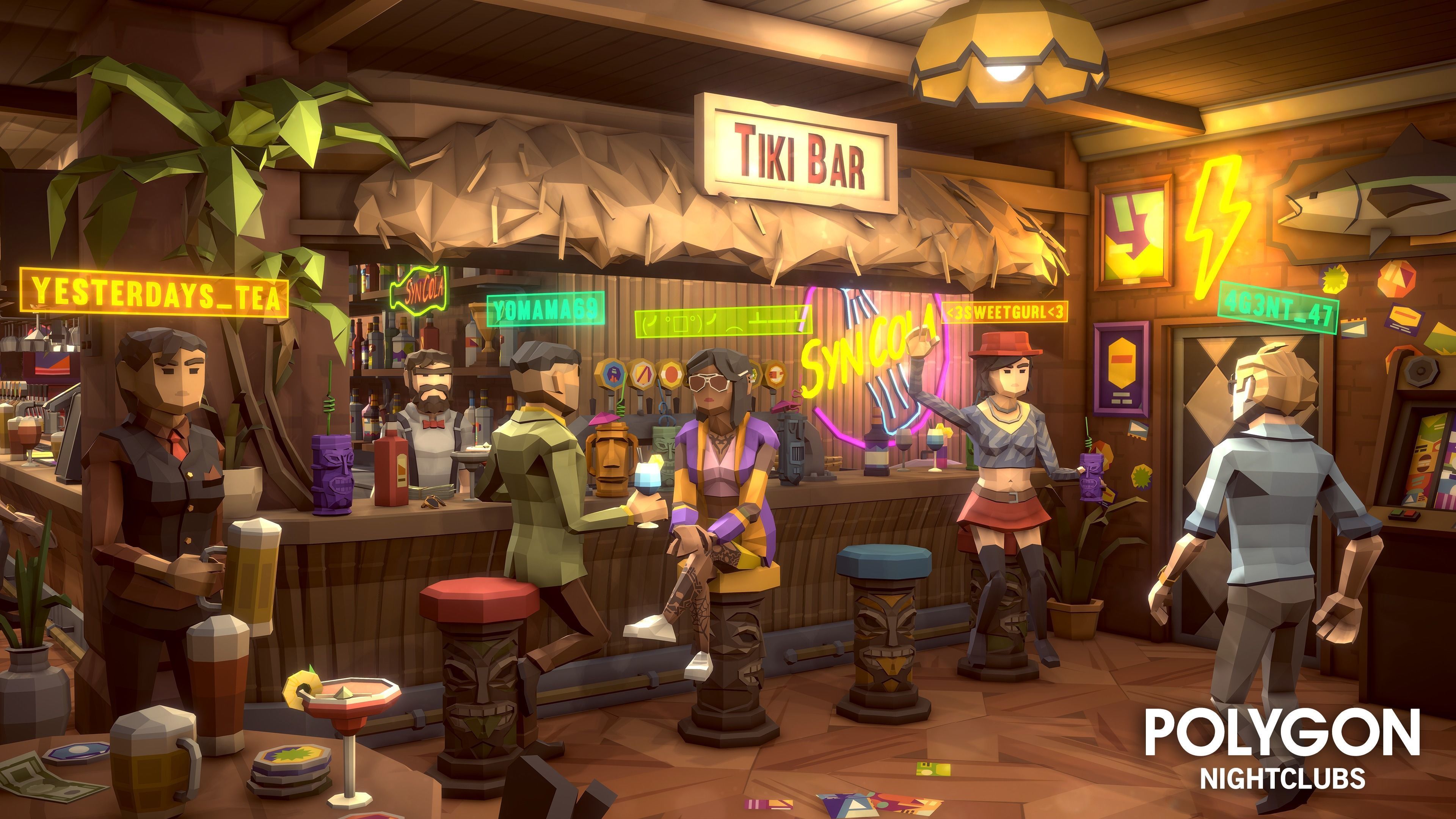 POLYGON - Nightclubs Low-poly 3D model_20