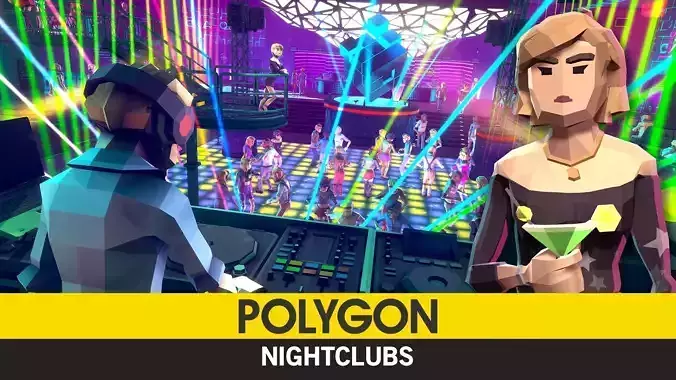 POLYGON - Nightclubs Low-poly 3D model