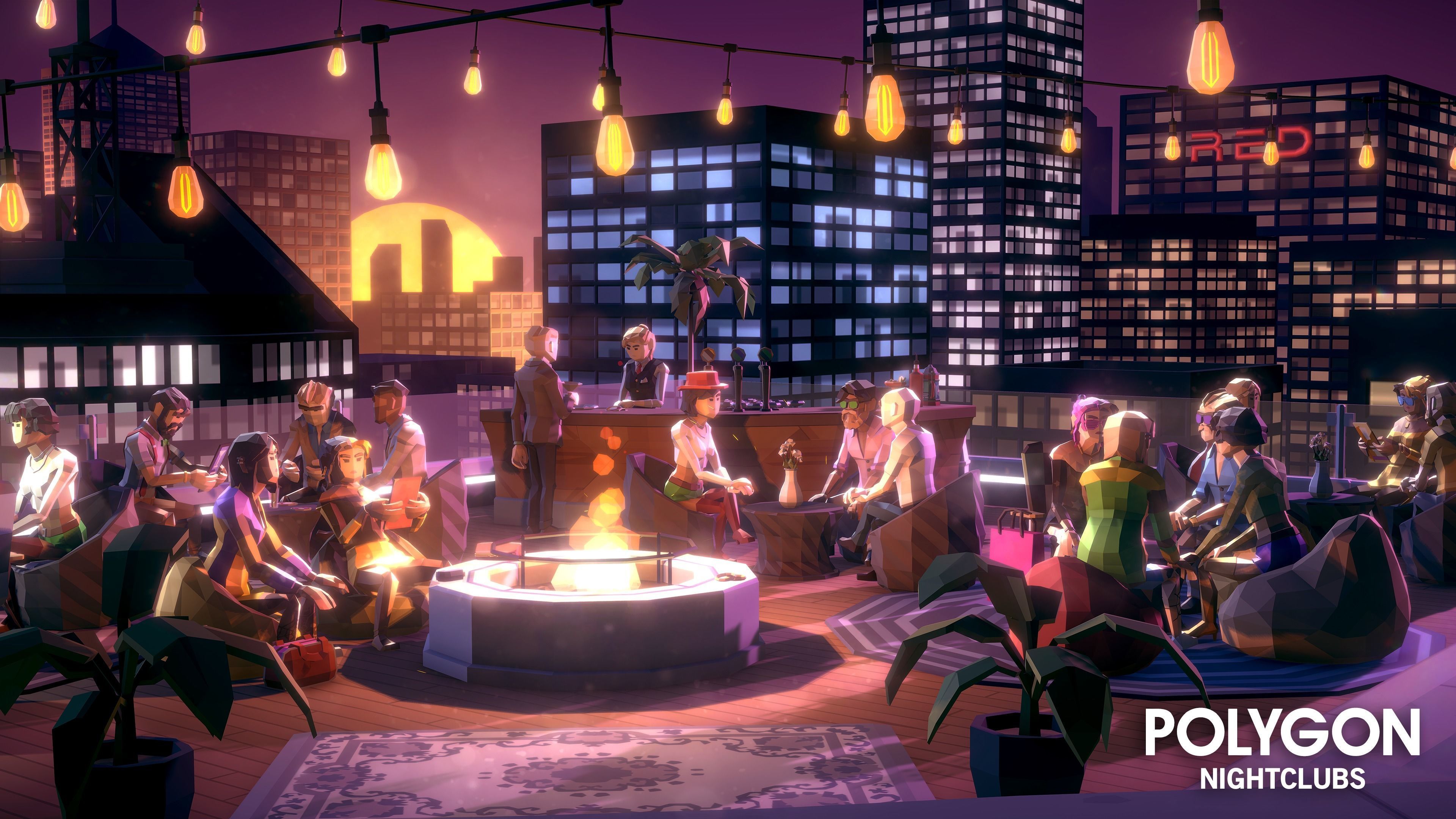 POLYGON - Nightclubs Low-poly 3D model_11