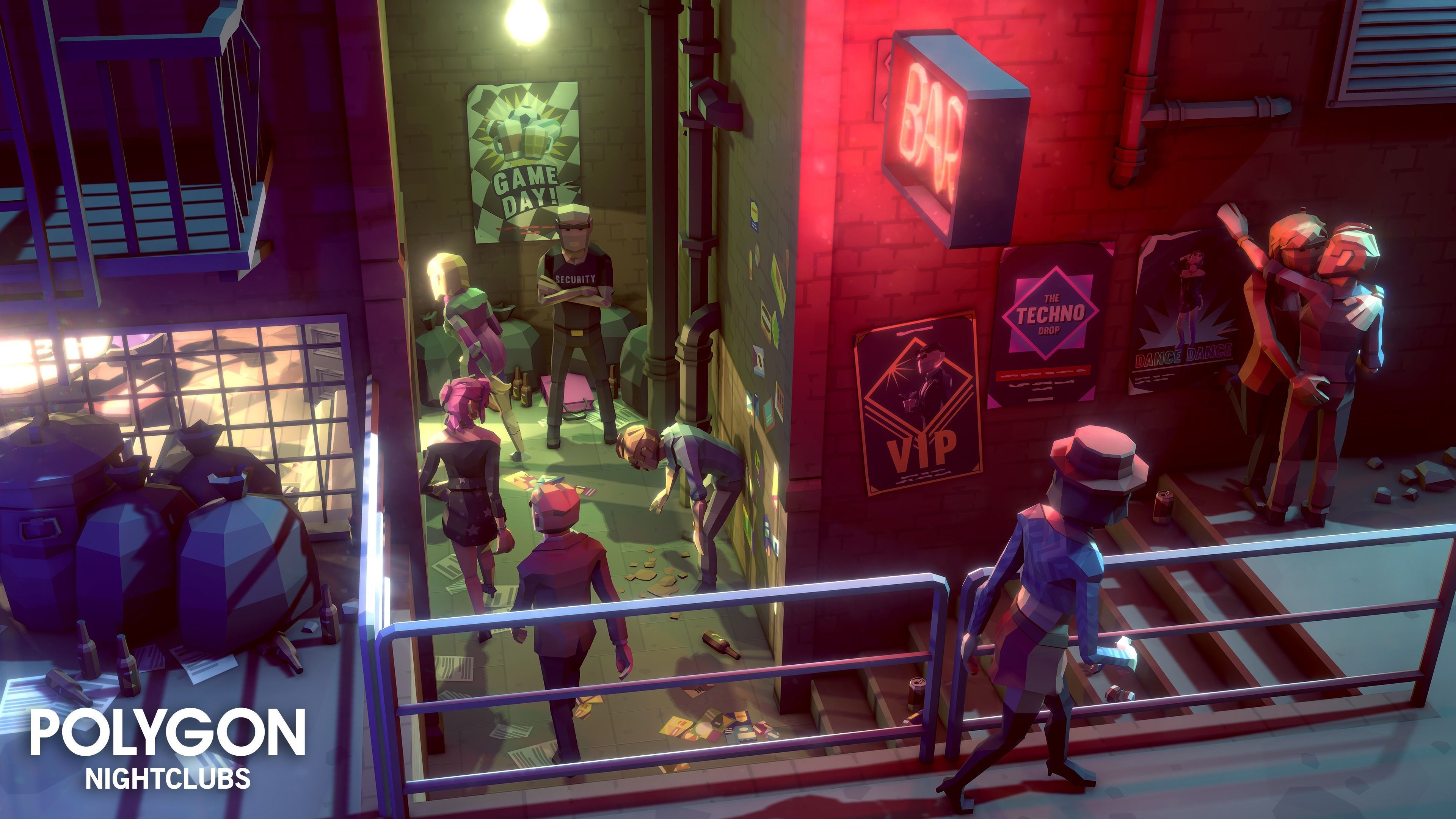 POLYGON - Nightclubs Low-poly 3D model_5