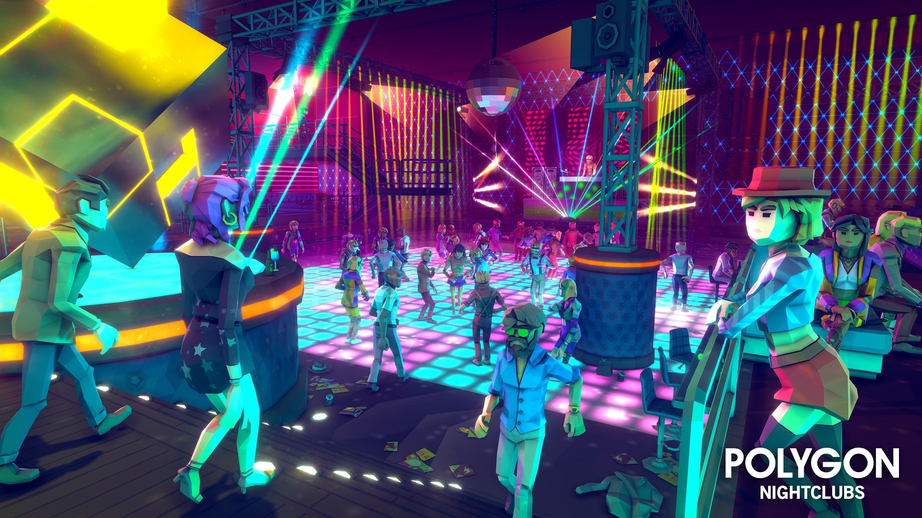 POLYGON - Nightclubs Low-poly 3D model_14