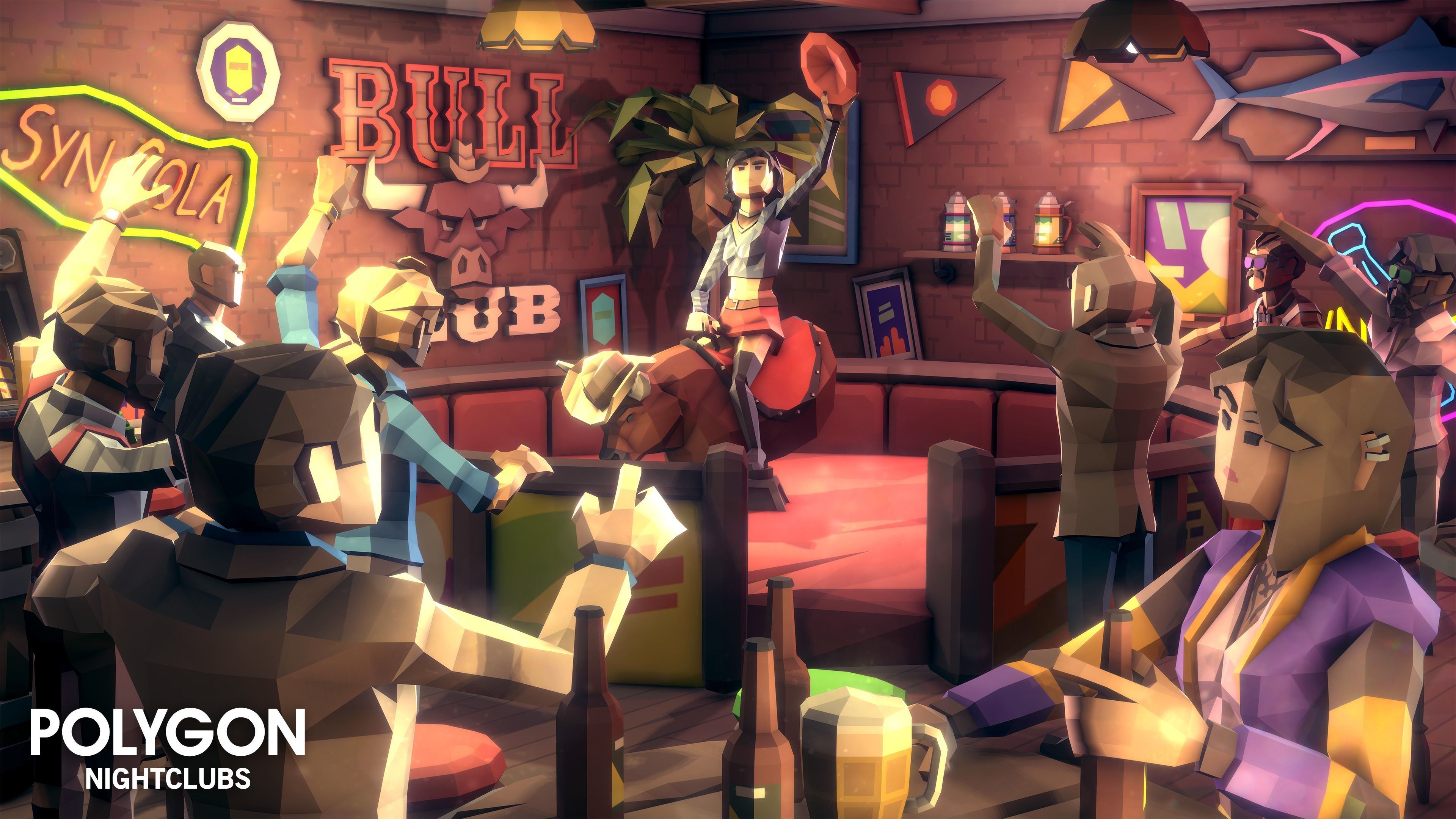 POLYGON - Nightclubs Low-poly 3D model_3