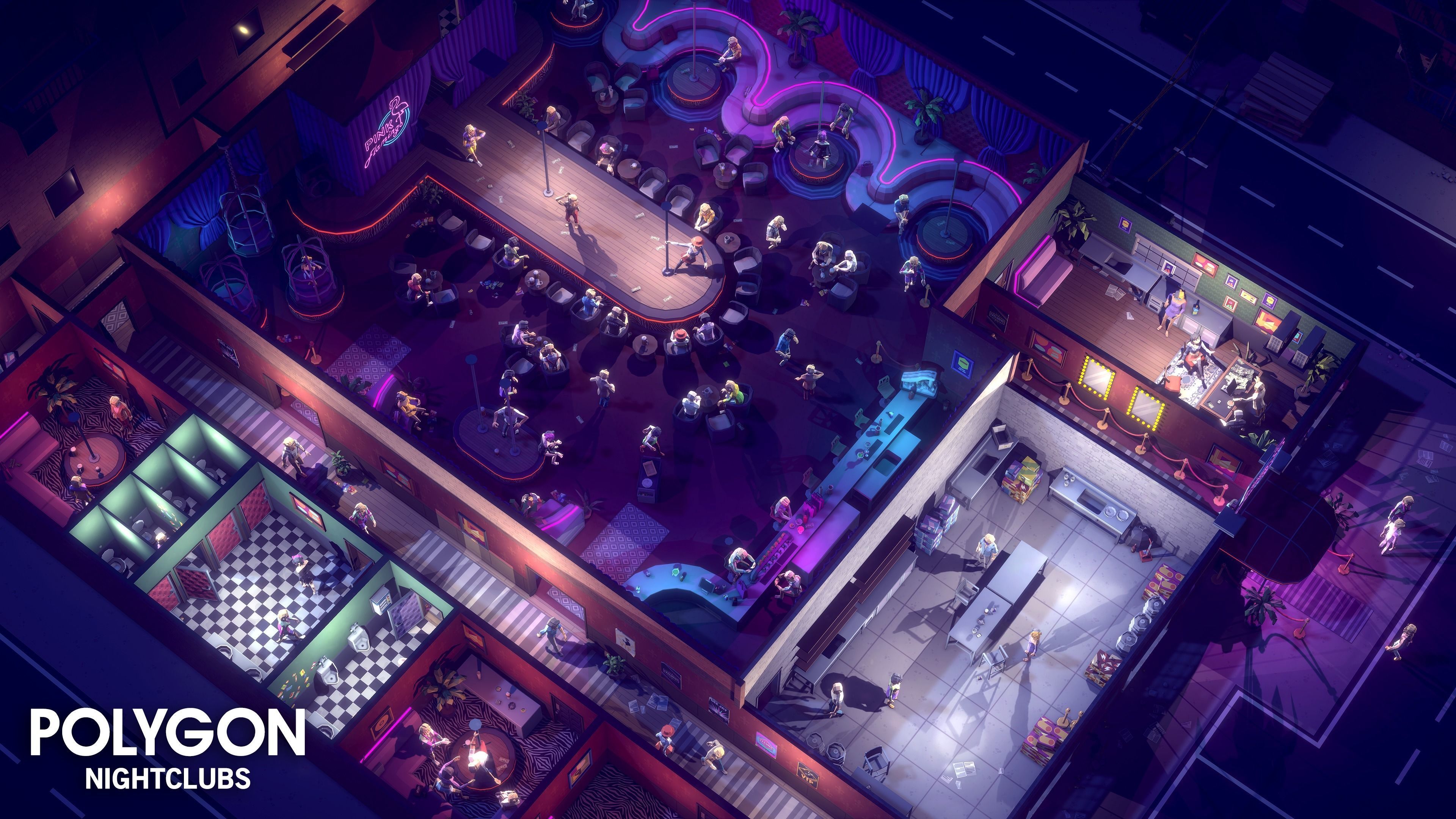 POLYGON - Nightclubs Low-poly 3D model_15