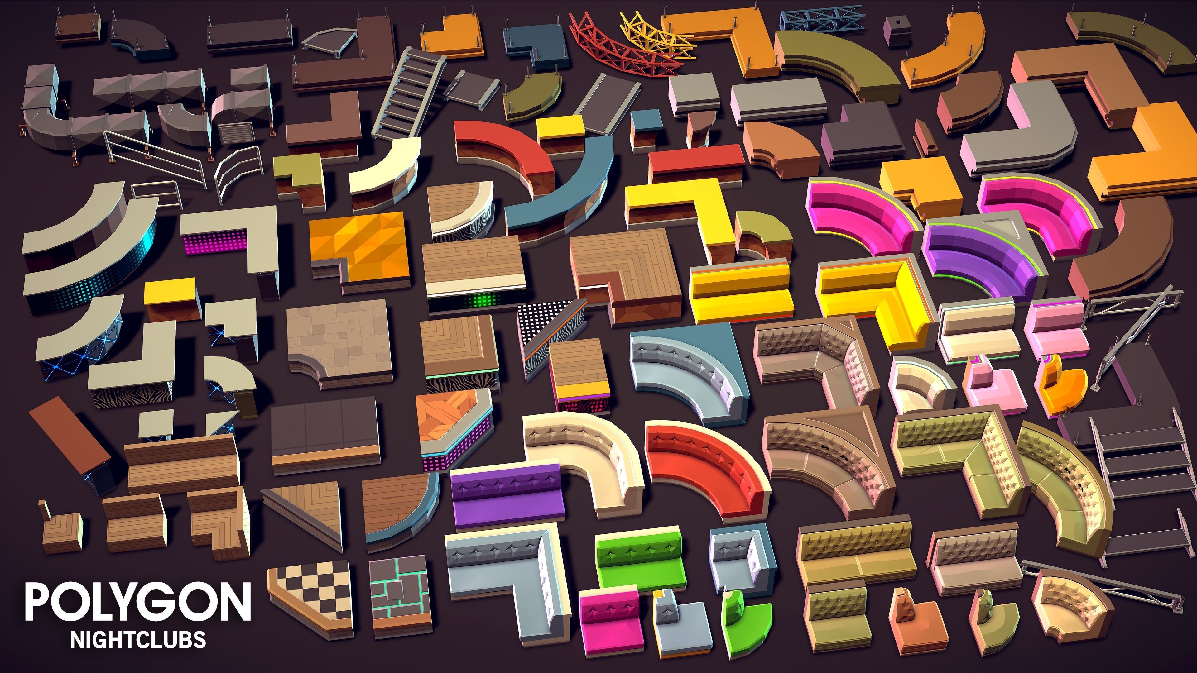 POLYGON - Nightclubs Low-poly 3D model_33