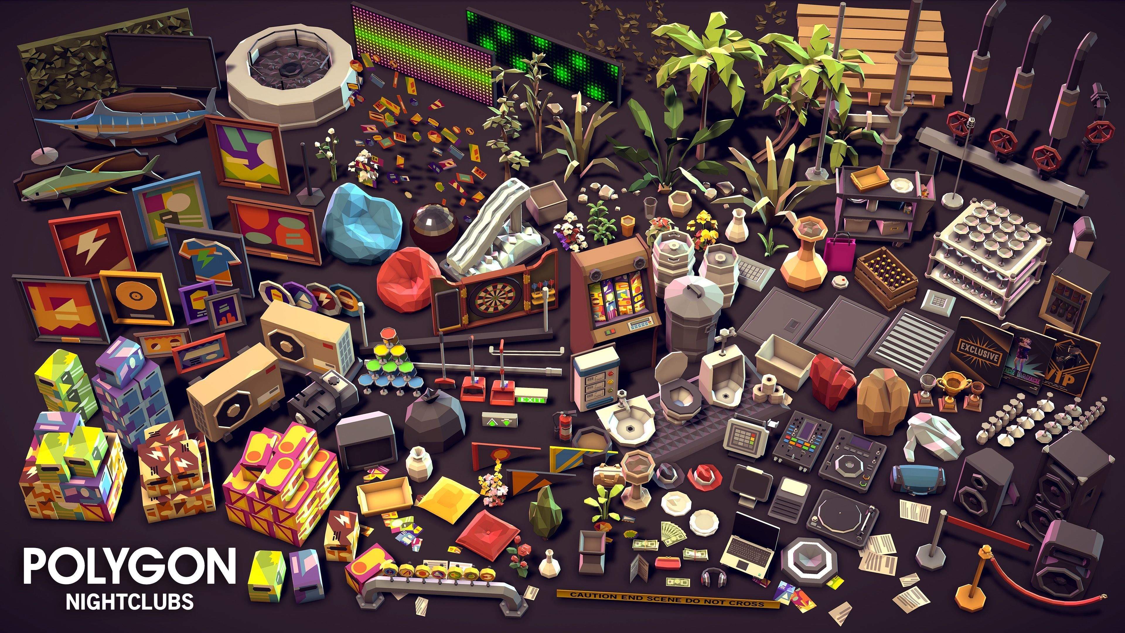 POLYGON - Nightclubs Low-poly 3D model_28