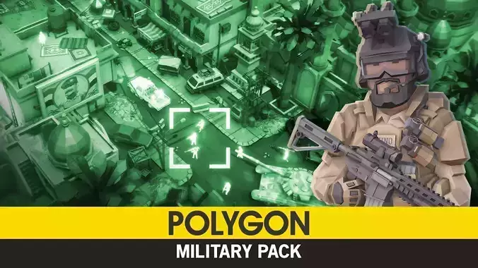 POLYGON - Military Low-poly 3D model