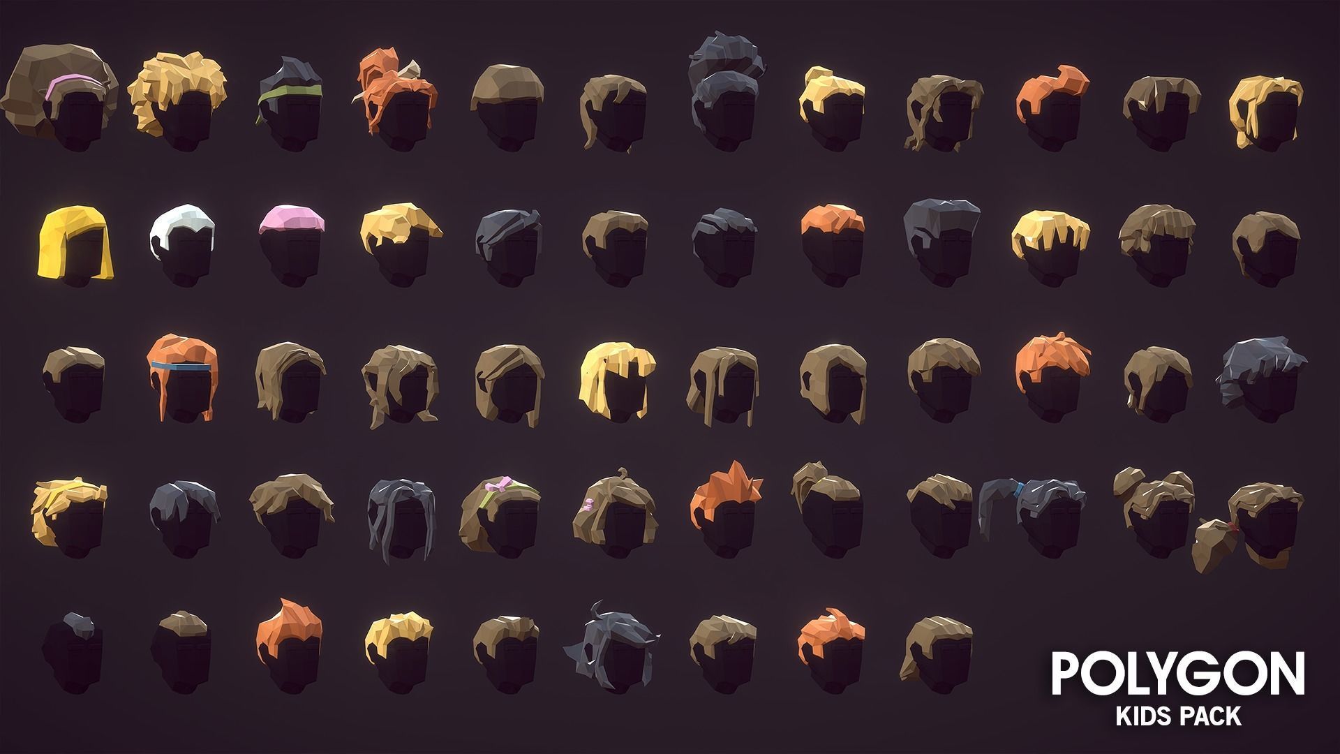 POLYGON - Kids Low-poly 3D model_29