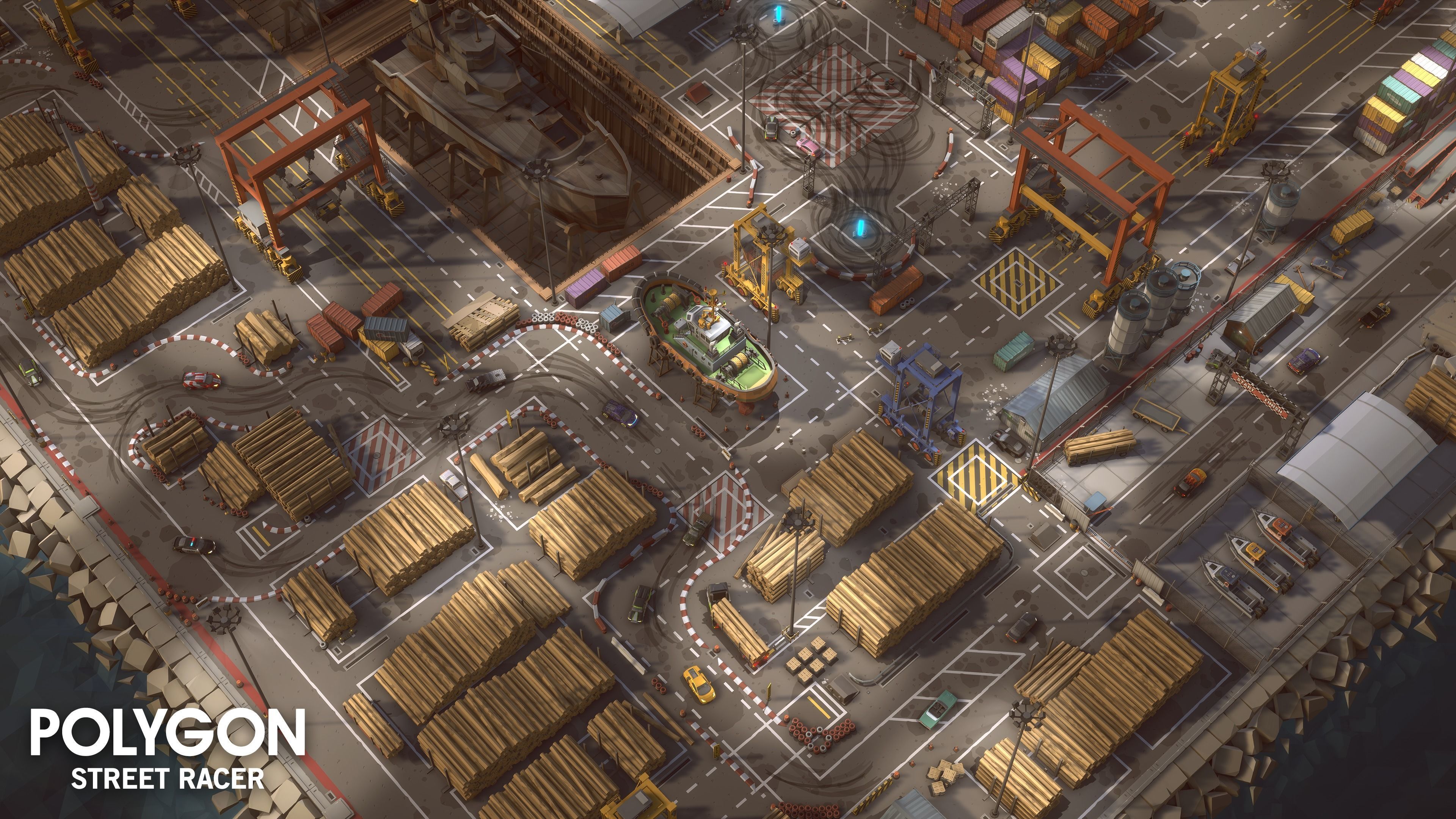 POLYGON - Street Racer Low-poly 3D model_17