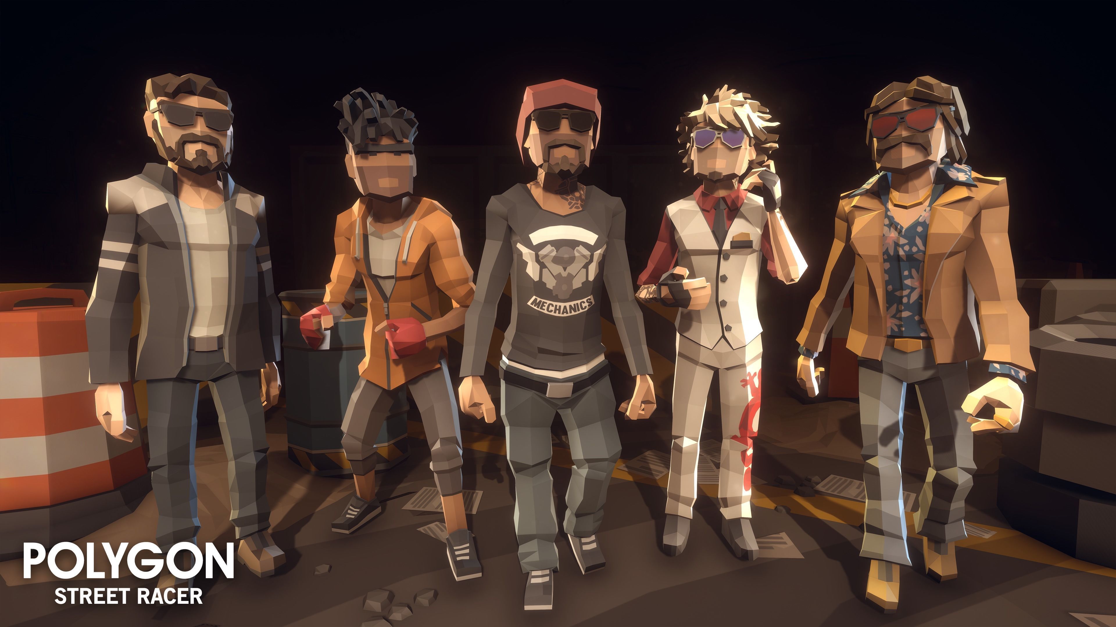 POLYGON - Street Racer Low-poly 3D model_18