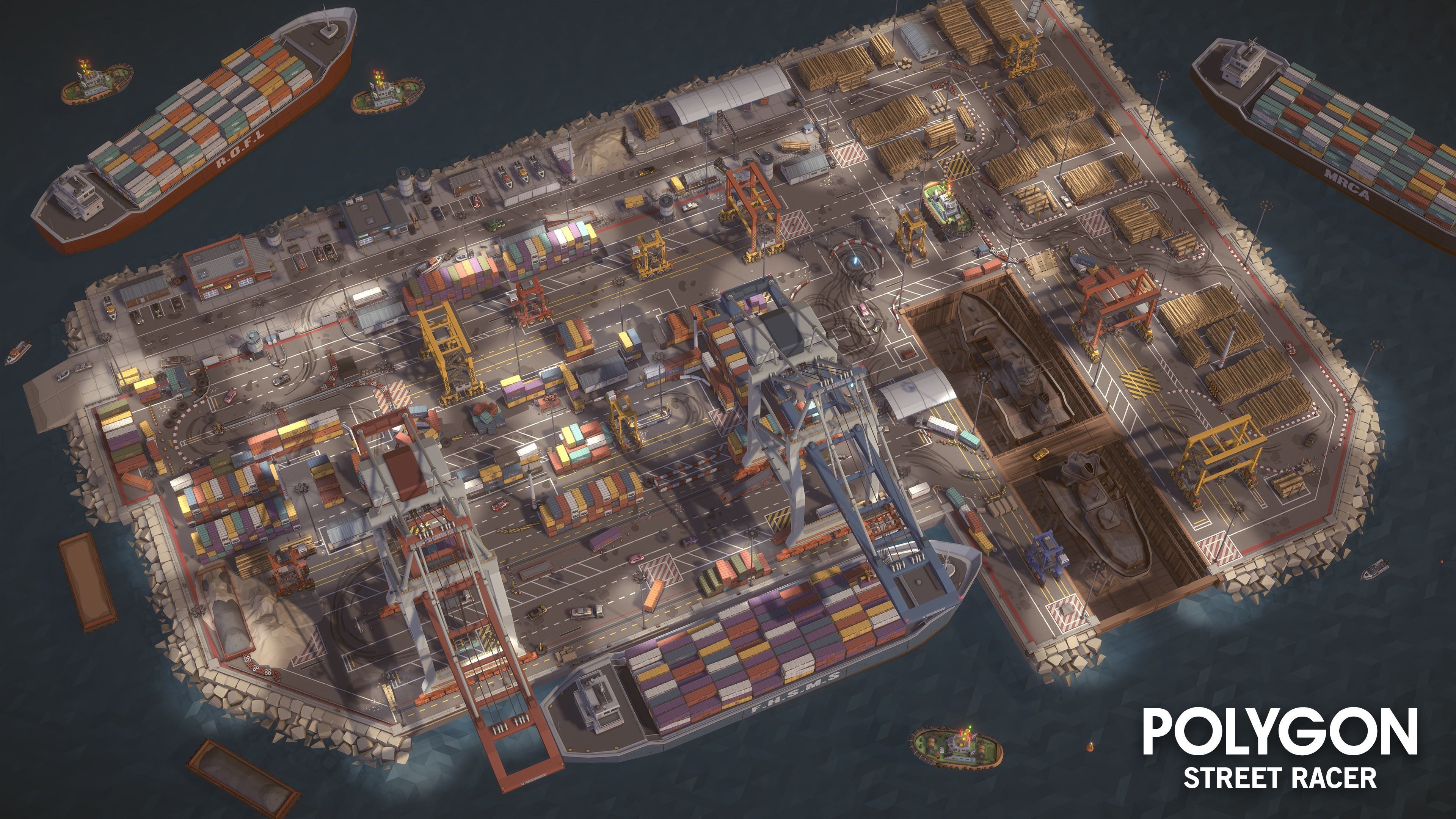 POLYGON - Street Racer Low-poly 3D model_16