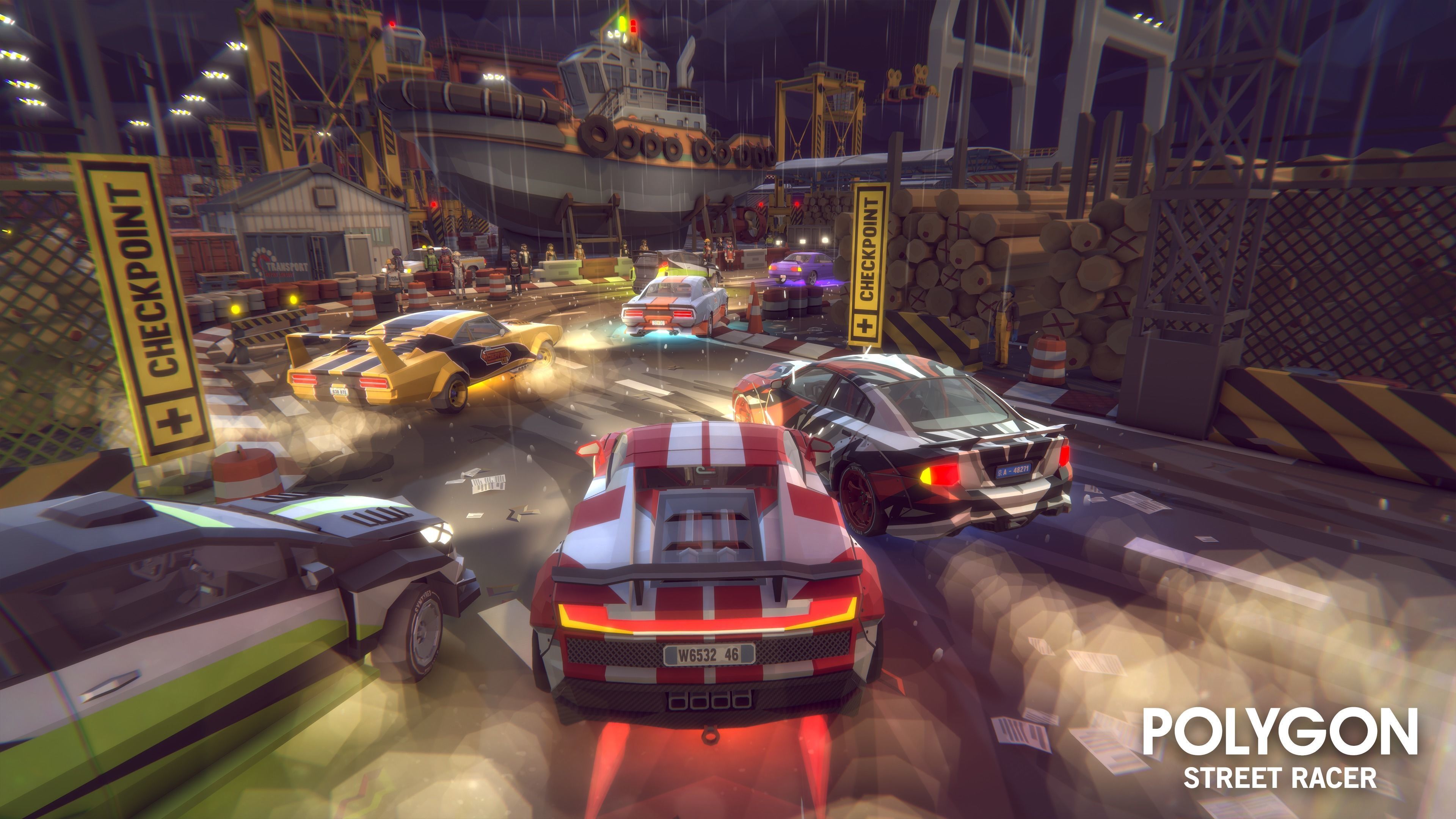 POLYGON - Street Racer Low-poly 3D model_12