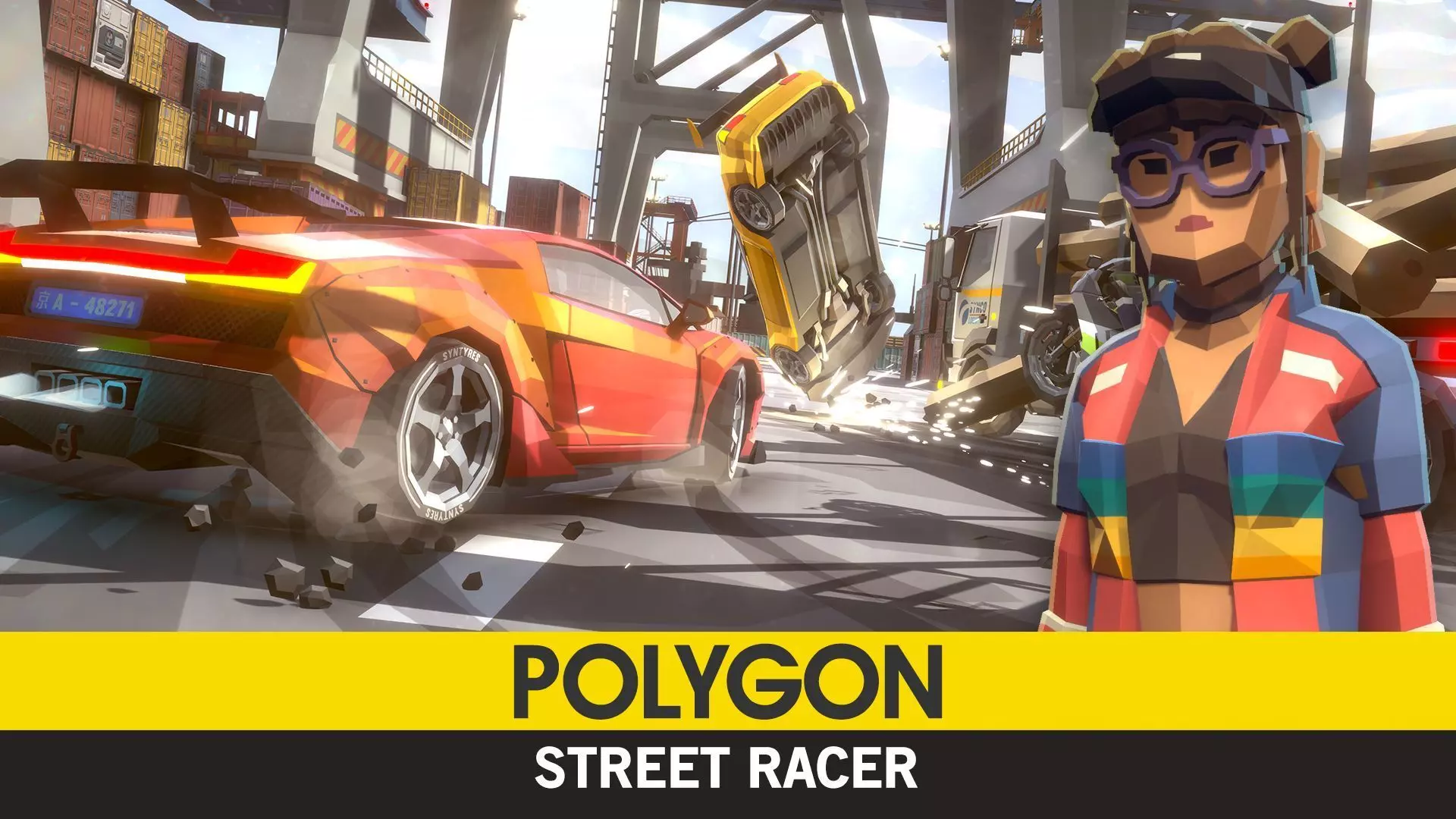 POLYGON - Street Racer Low-poly 3D model_0