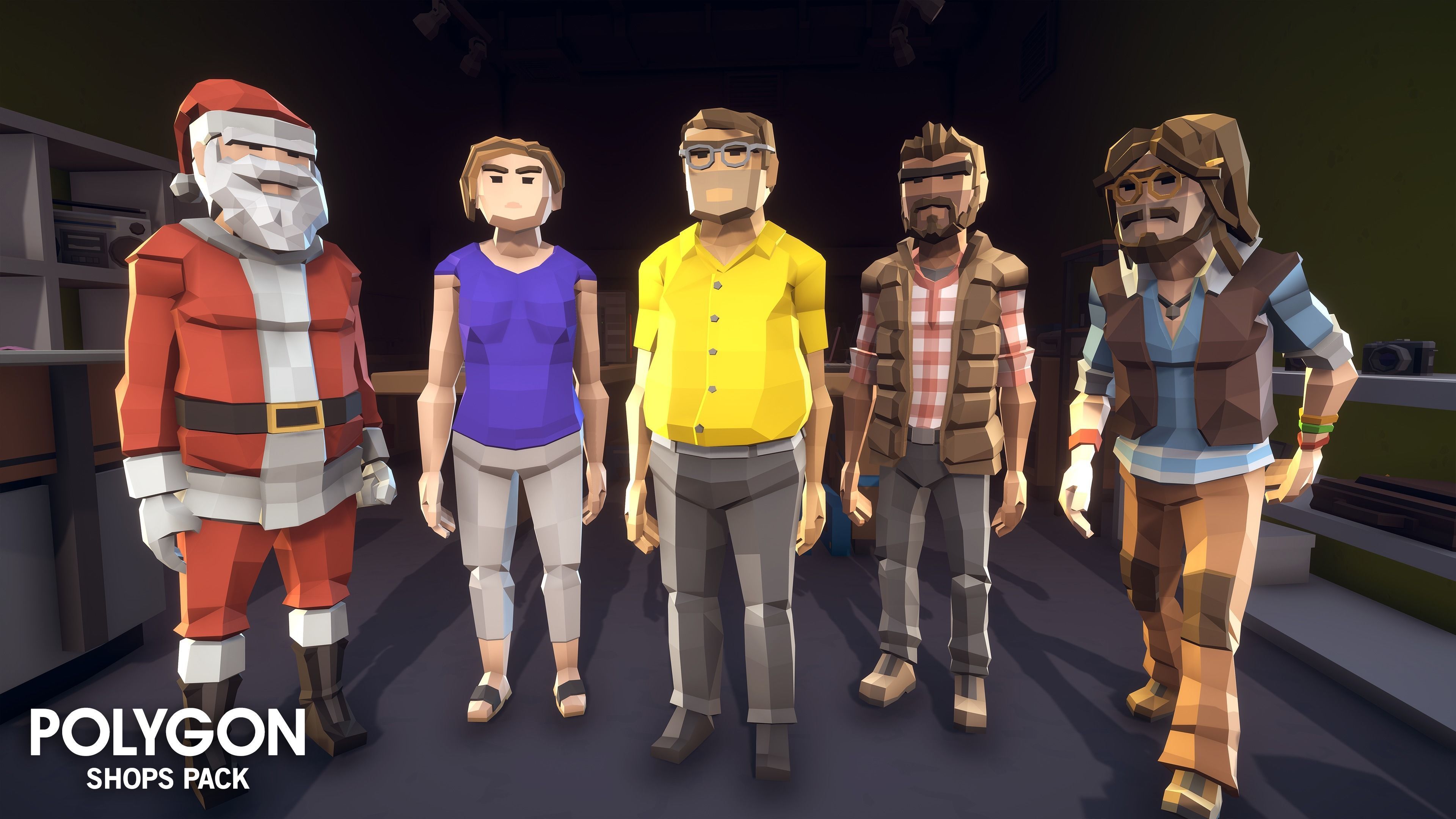 POLYGON - Shops Pack Low-poly 3D model_24