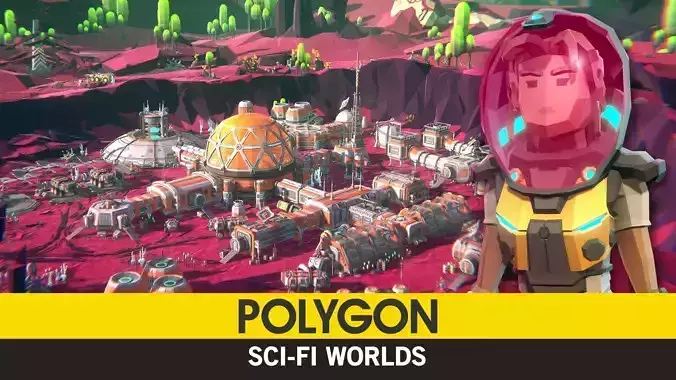 POLYGON - Sci-Fi Worlds Low-poly 3D model