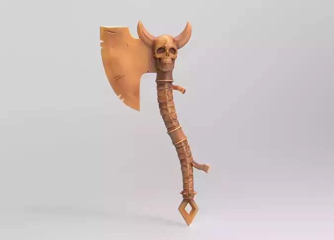 Battle axe Free 3D print model