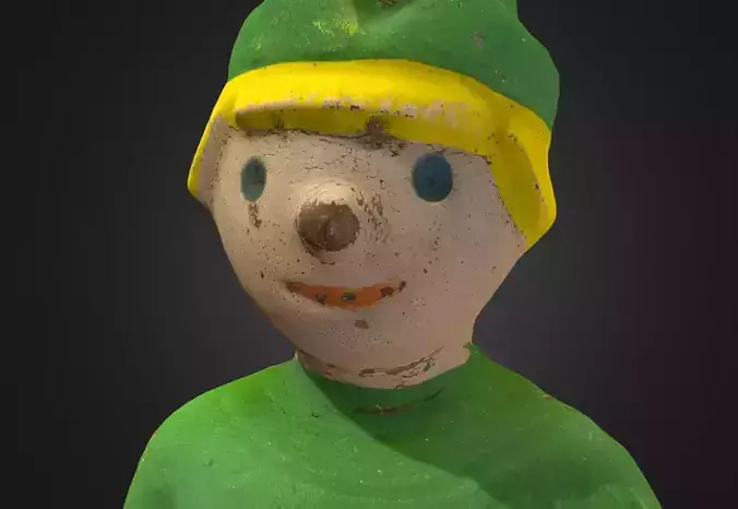 Old USSR Soviet Rubber Toy Emelya fool