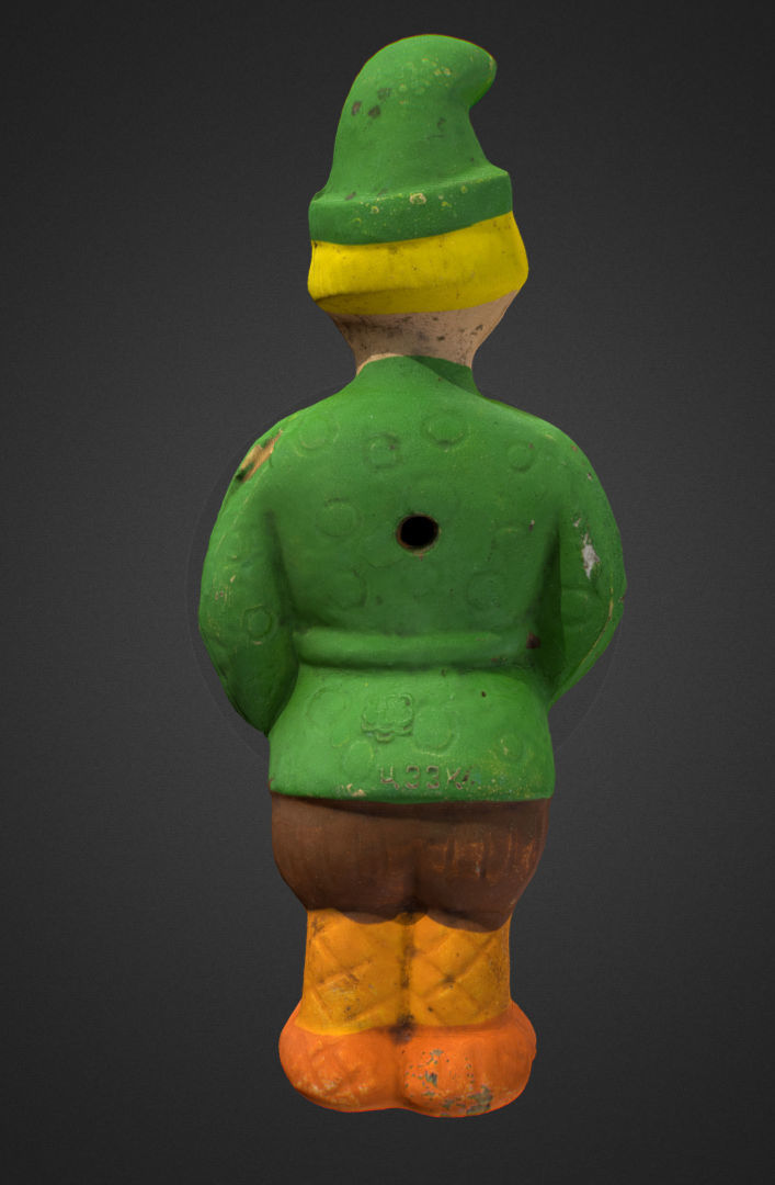 Old USSR Soviet Rubber Toy Emelya fool 3D model_10