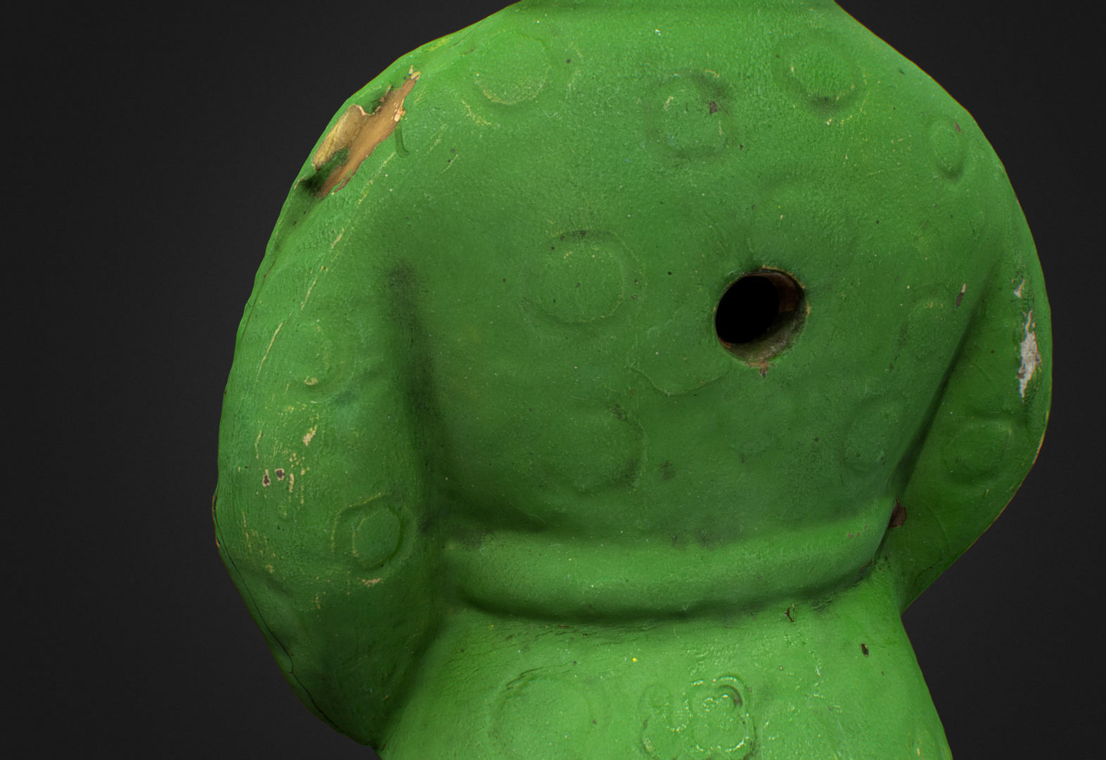 Old USSR Soviet Rubber Toy Emelya fool 3D model_3