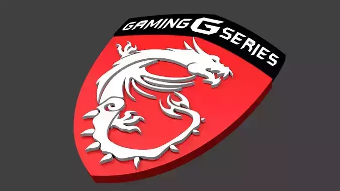 MSI logo 3D model