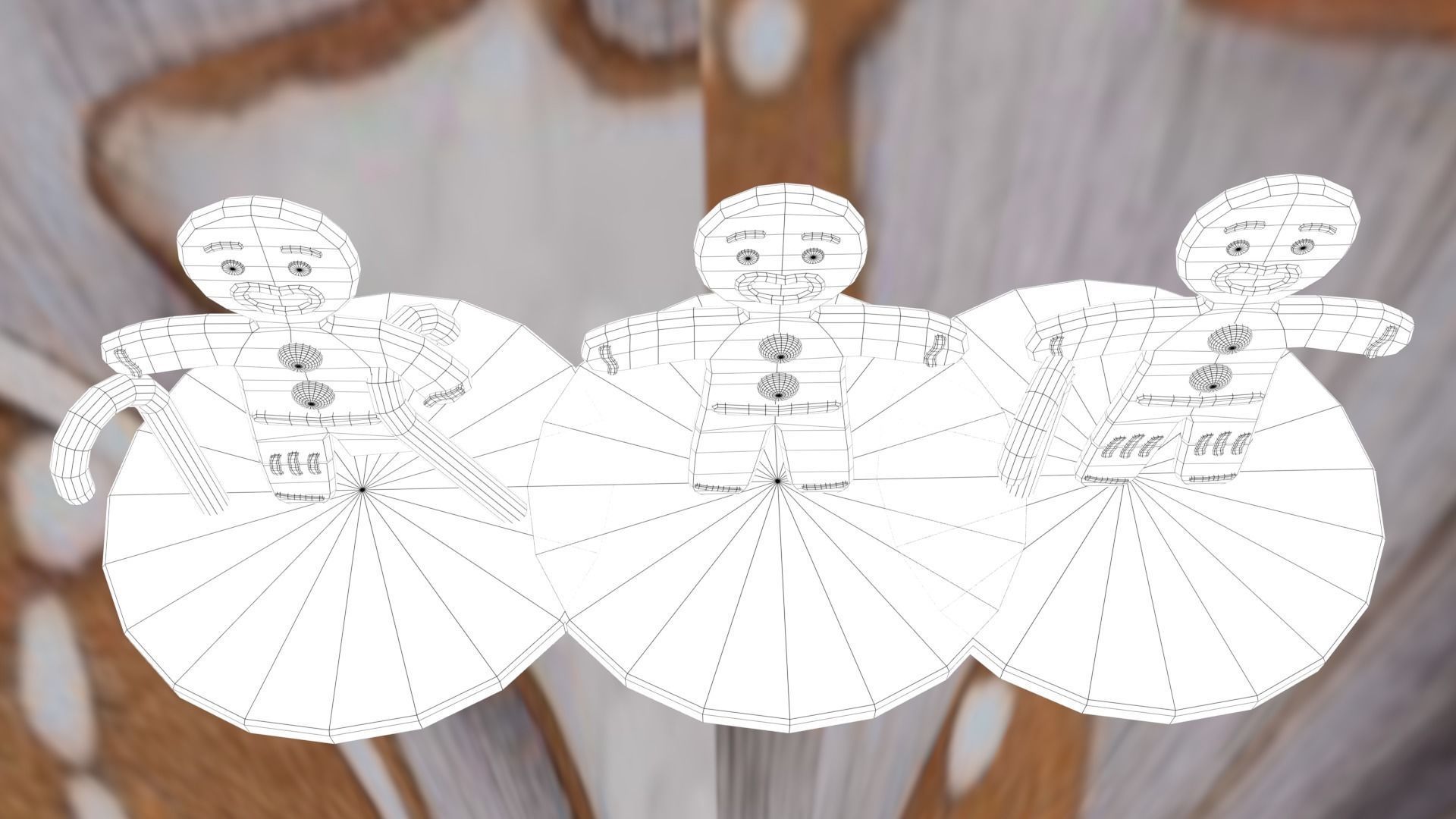 Christmas Gingerbread Man pack 3D print model_71