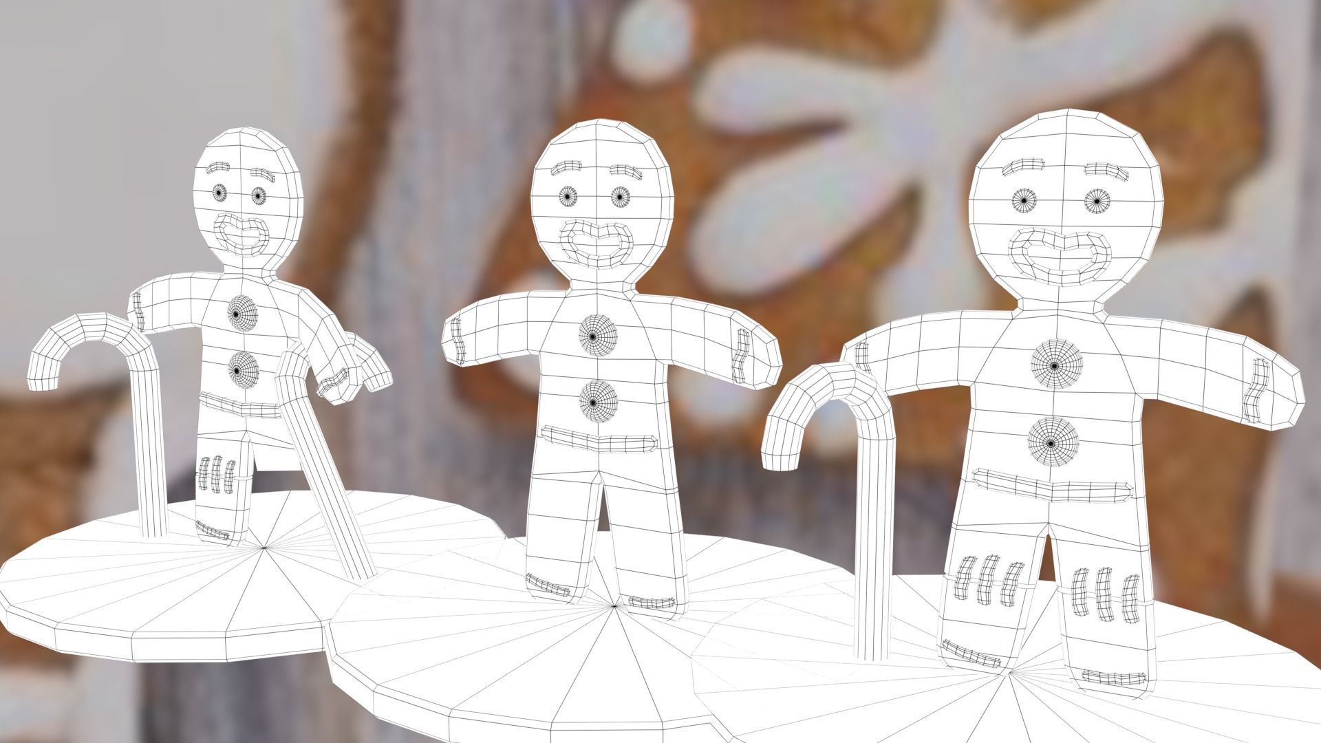 Christmas Gingerbread Man pack 3D print model_57