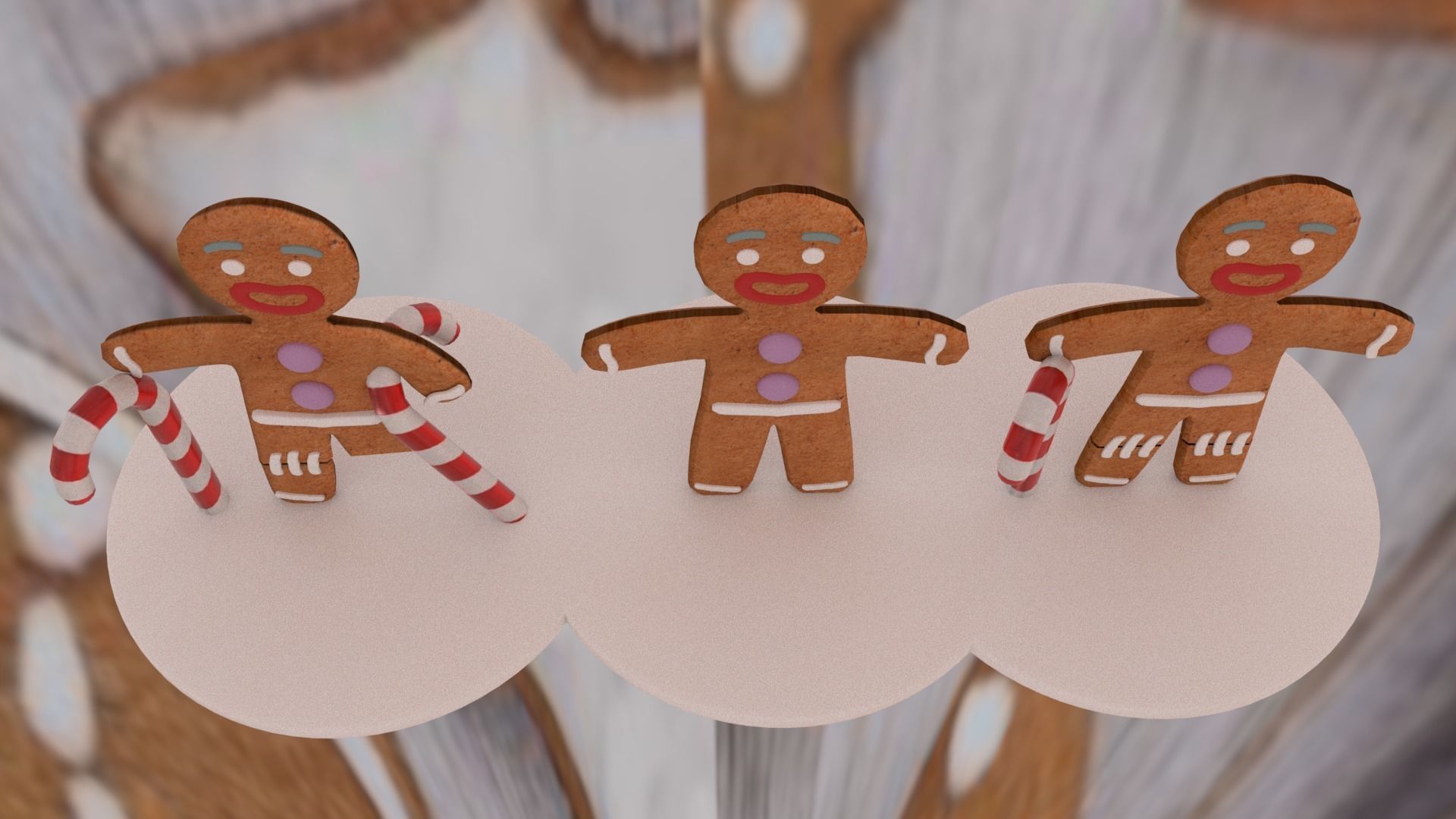 Christmas Gingerbread Man pack 3D print model_22
