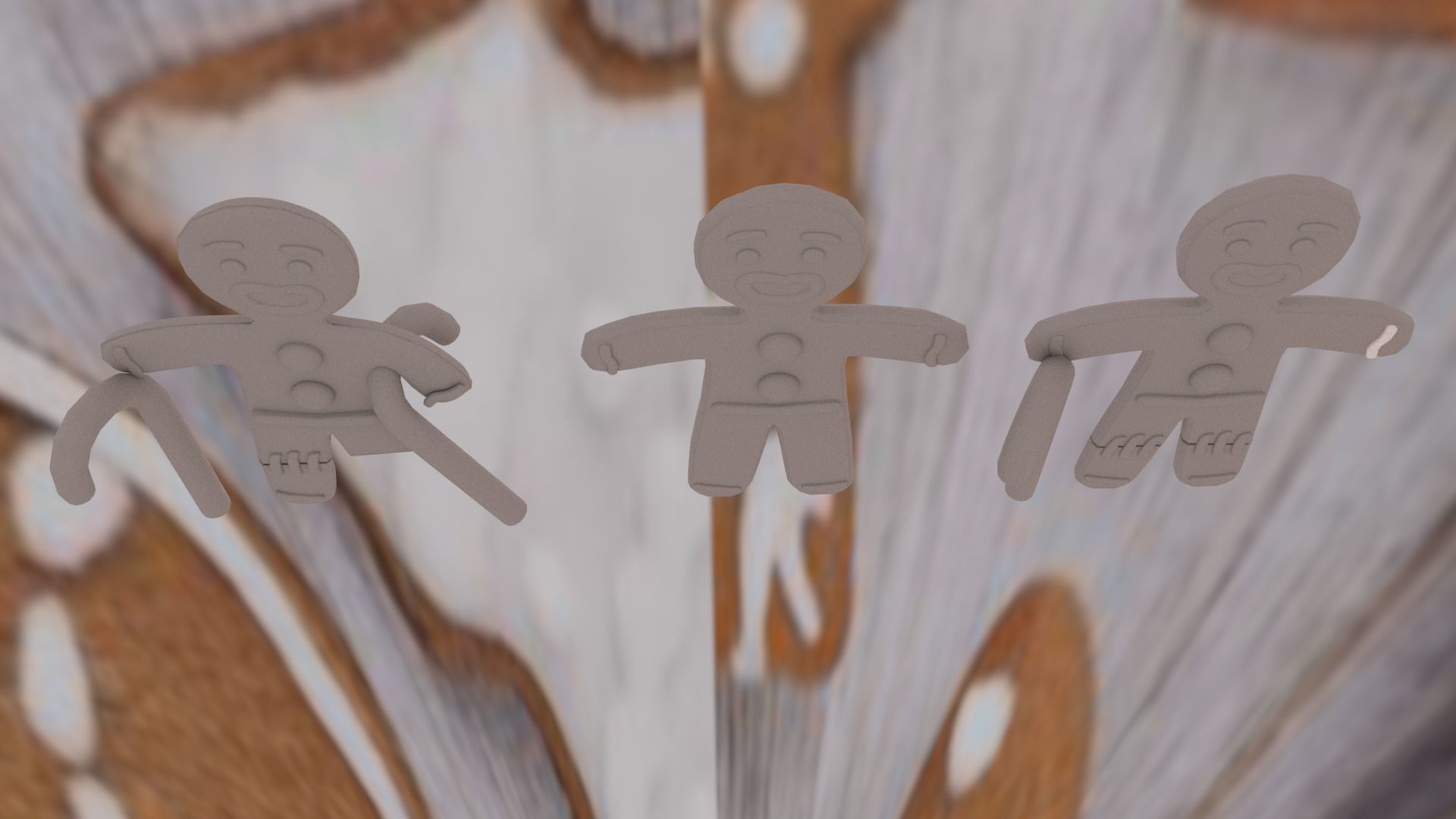 Christmas Gingerbread Man pack 3D print model_43