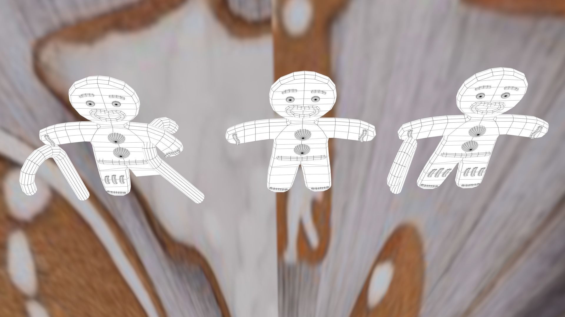 Christmas Gingerbread Man pack 3D print model_72