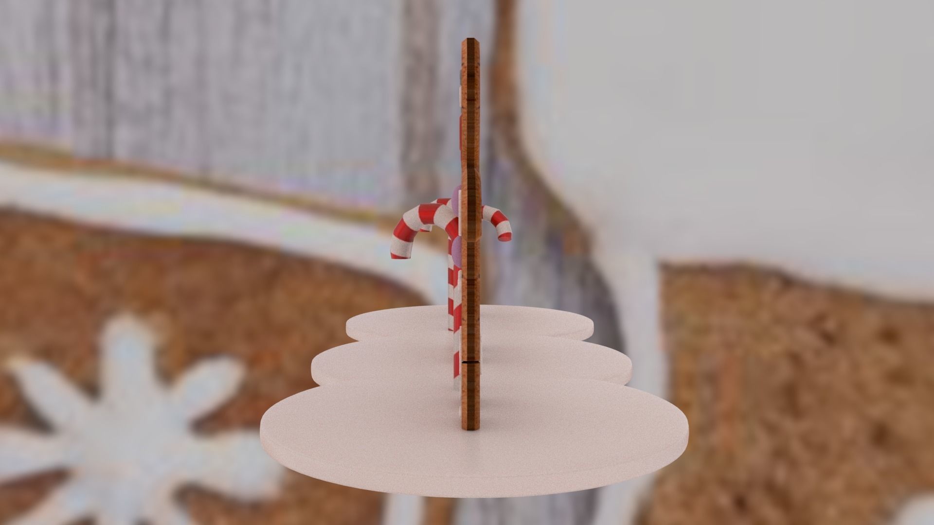 Christmas Gingerbread Man pack 3D print model_6