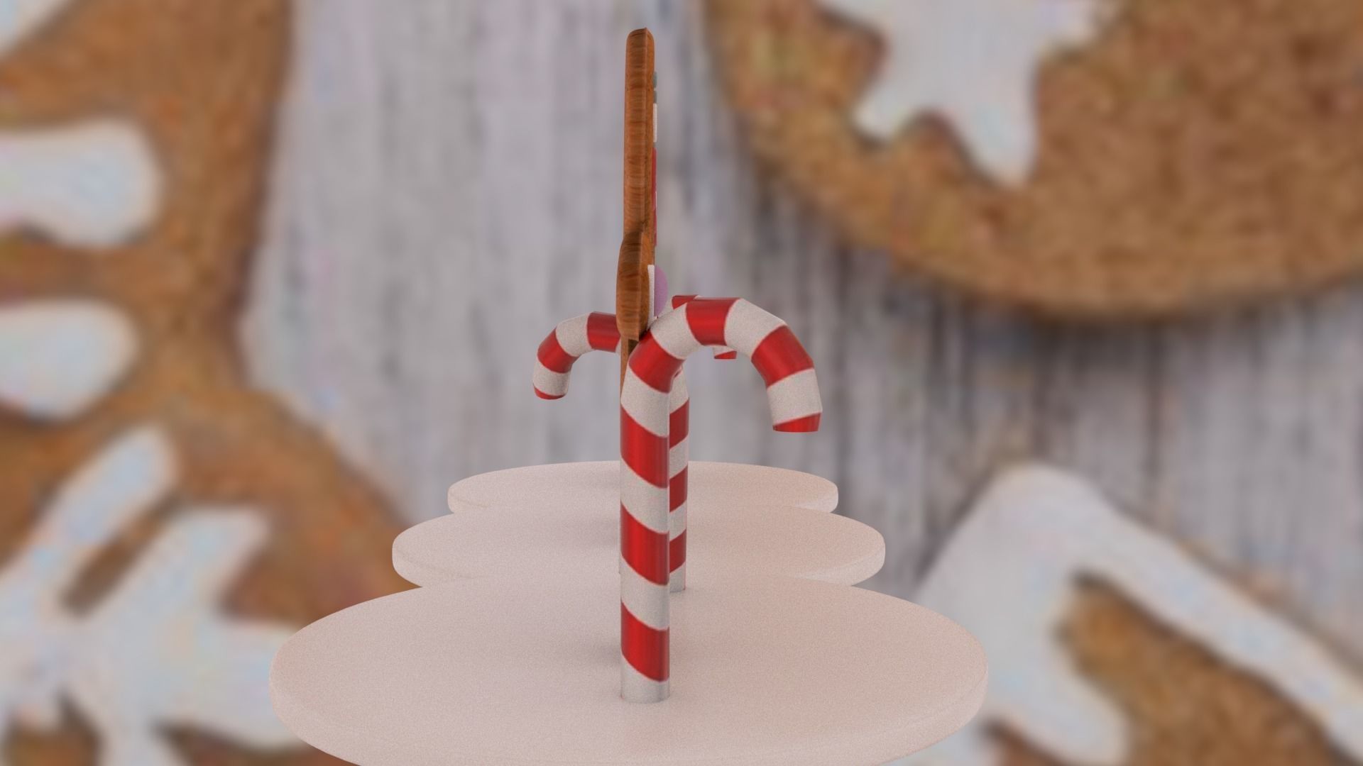 Christmas Gingerbread Man pack 3D print model_25