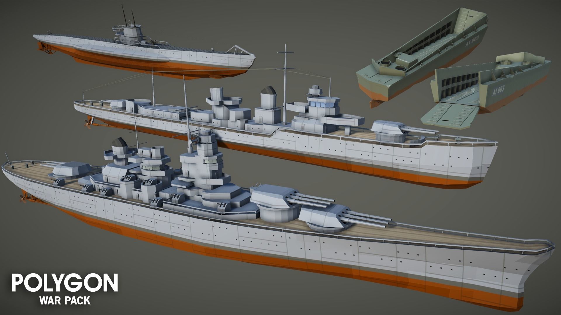 POLYGON - War Low-poly 3D model_19