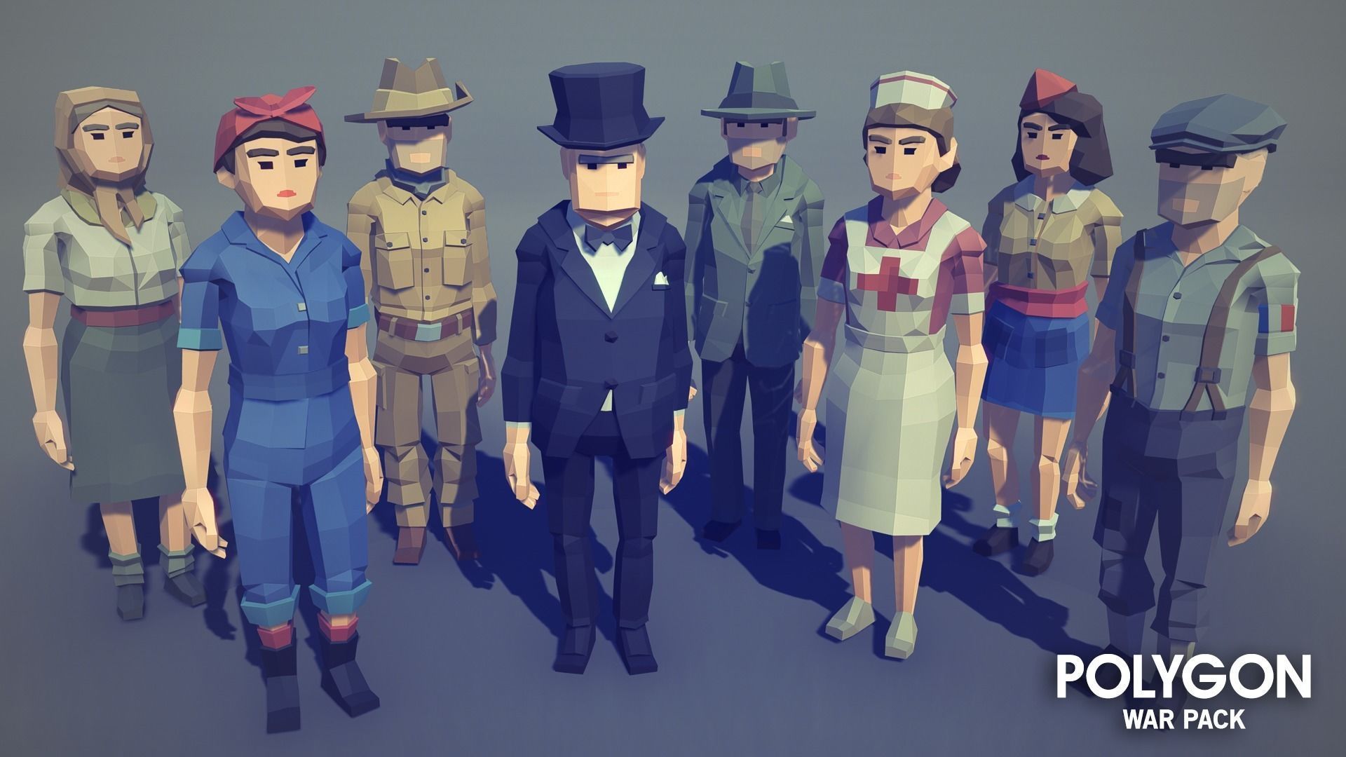 POLYGON - War Low-poly 3D model_16