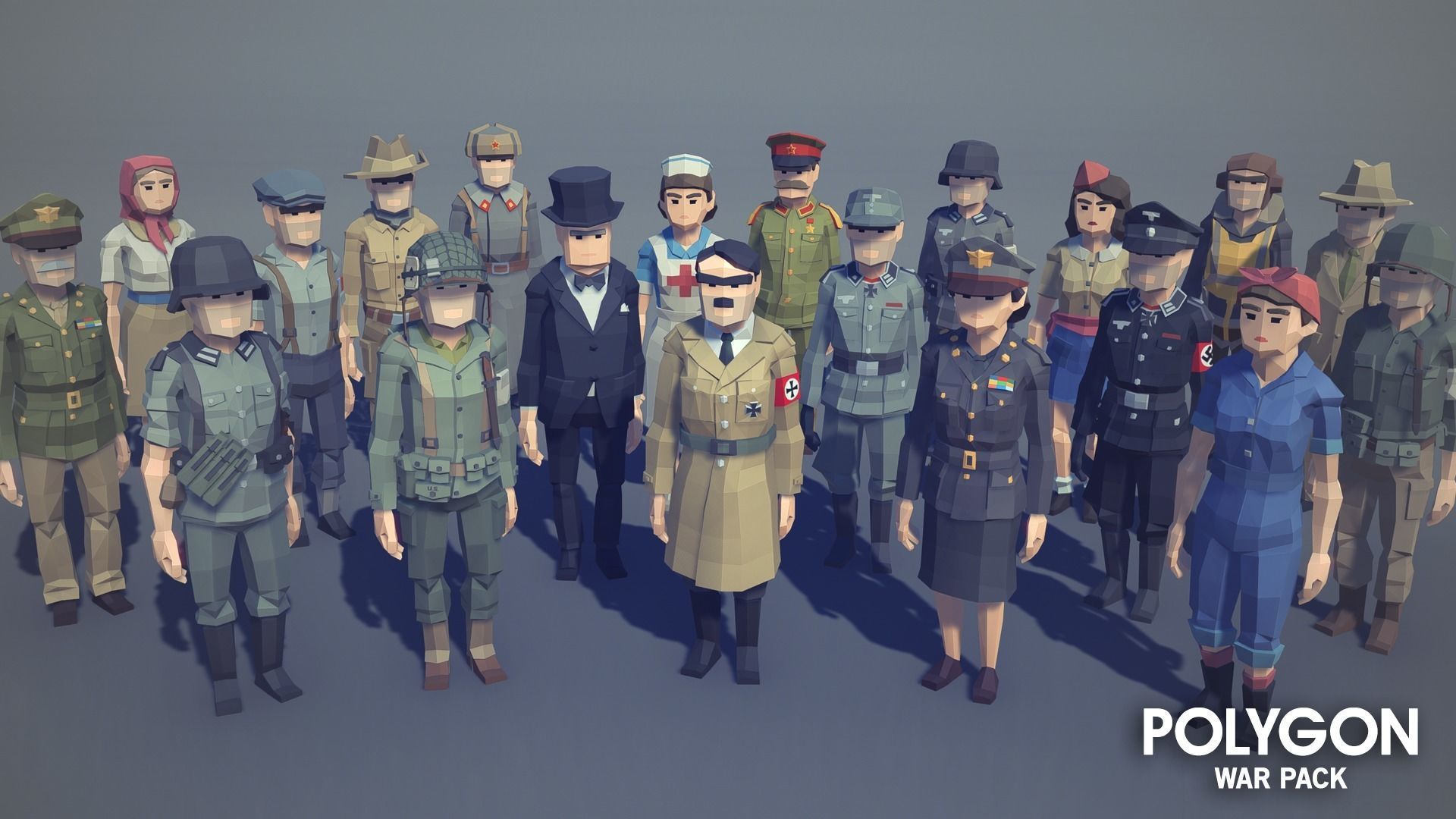 POLYGON - War Low-poly 3D model_14