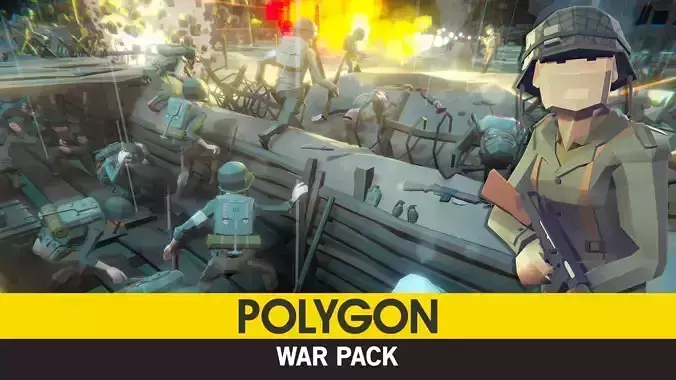 POLYGON - War Low-poly 3D model