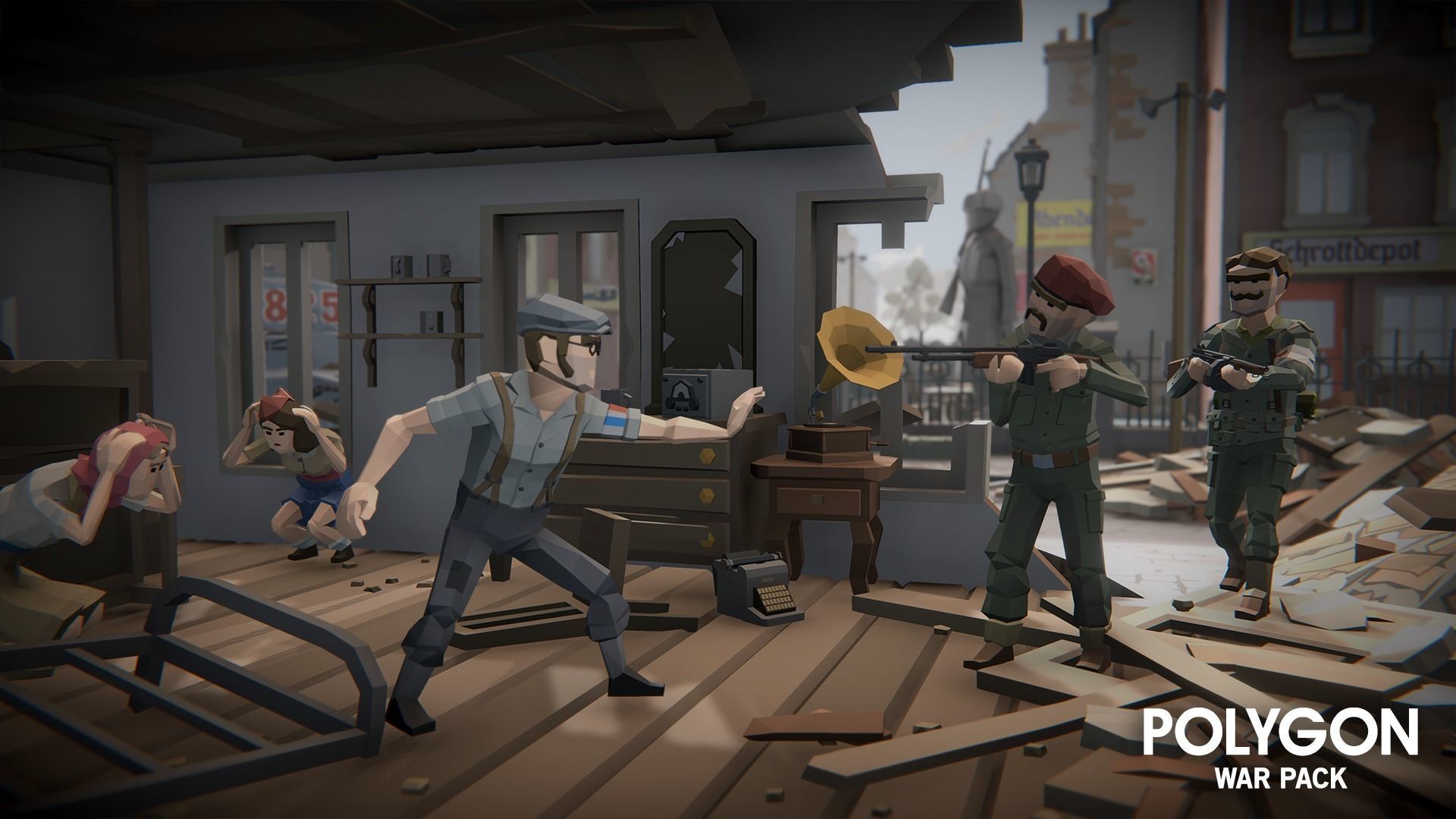 POLYGON - War Low-poly 3D model_11