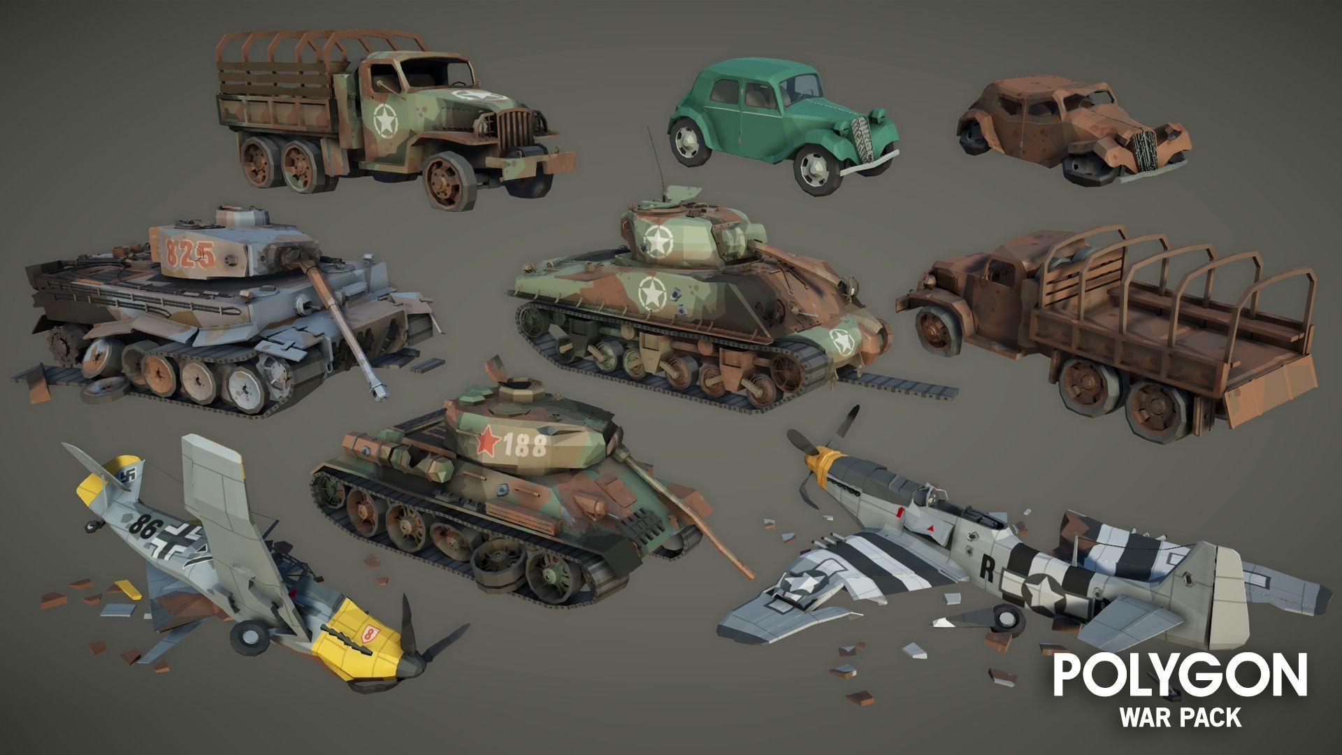 POLYGON - War Low-poly 3D model_21